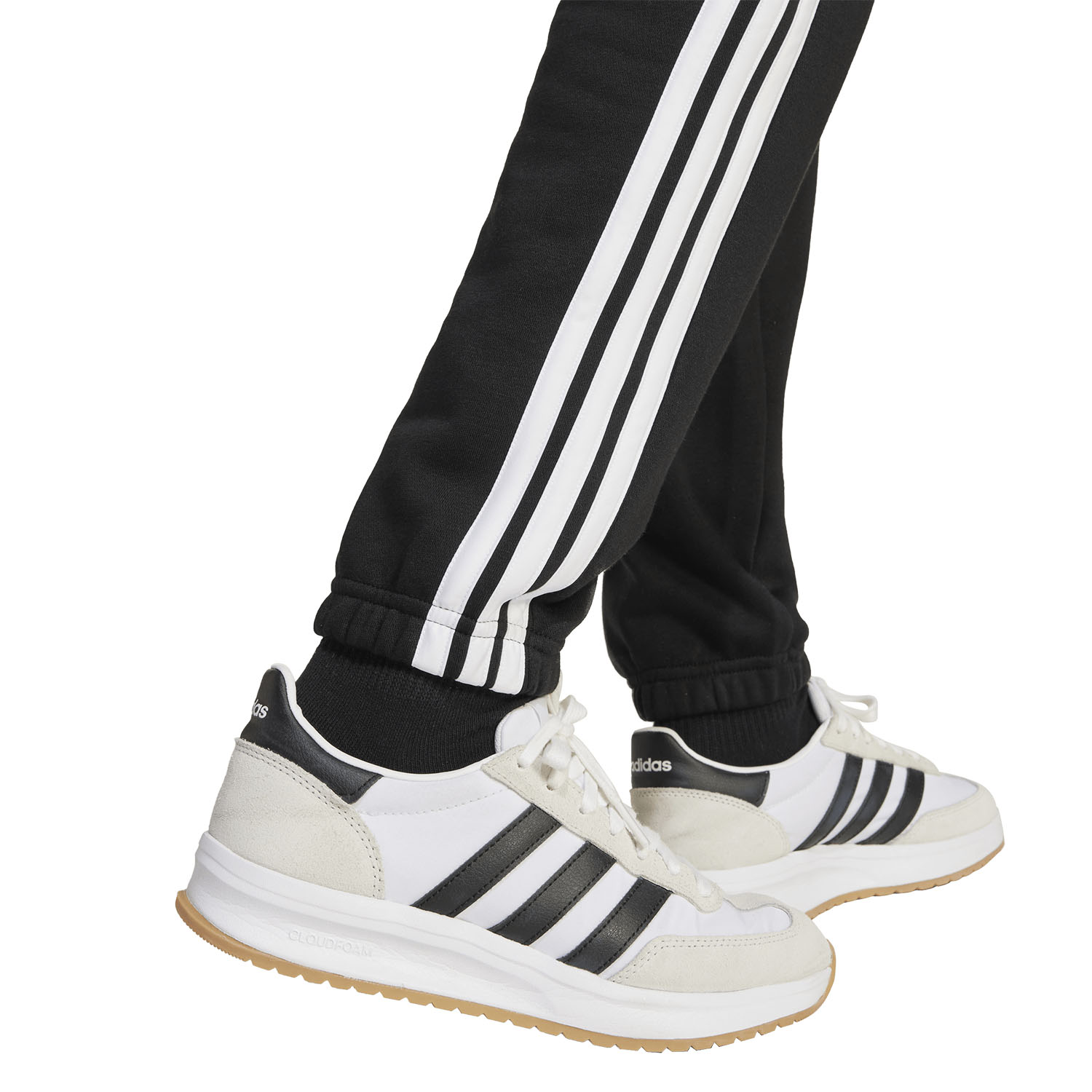 adidas Essentials 3 Stripes Pantalones Niños - Black/White