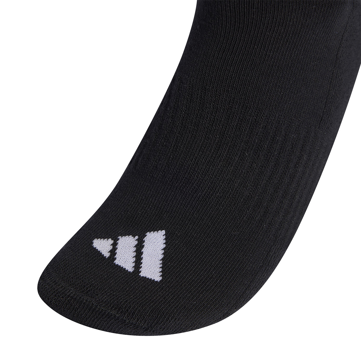 adidas 3 Stripes Cushioned Crew x 3 Calcetines - Black/White