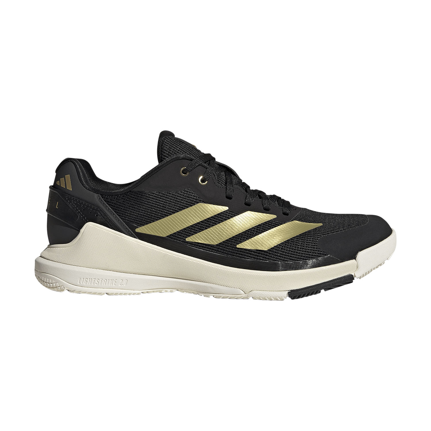 adidas Crazyquick LS Padel - Off White/Core Black/Gold Metallic