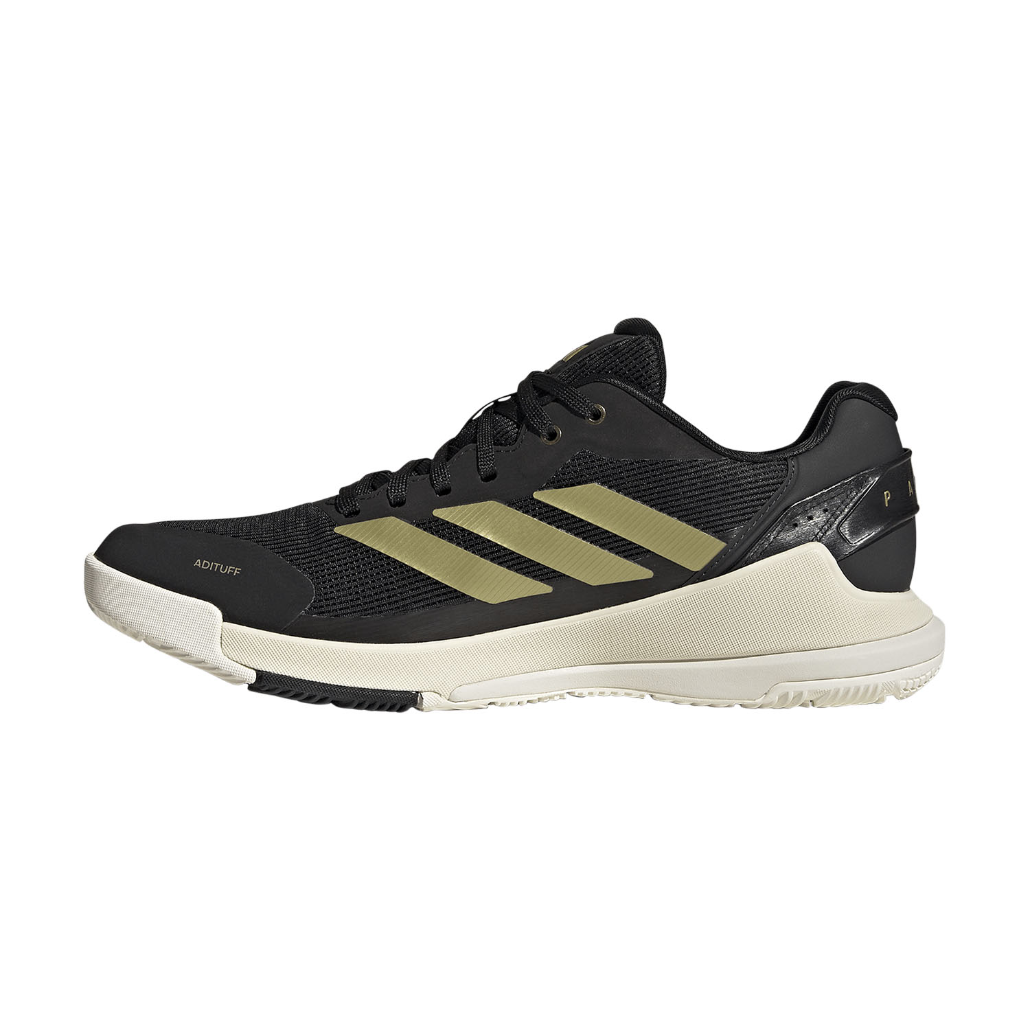 adidas Crazyquick LS Padel - Off White/Core Black/Gold Metallic