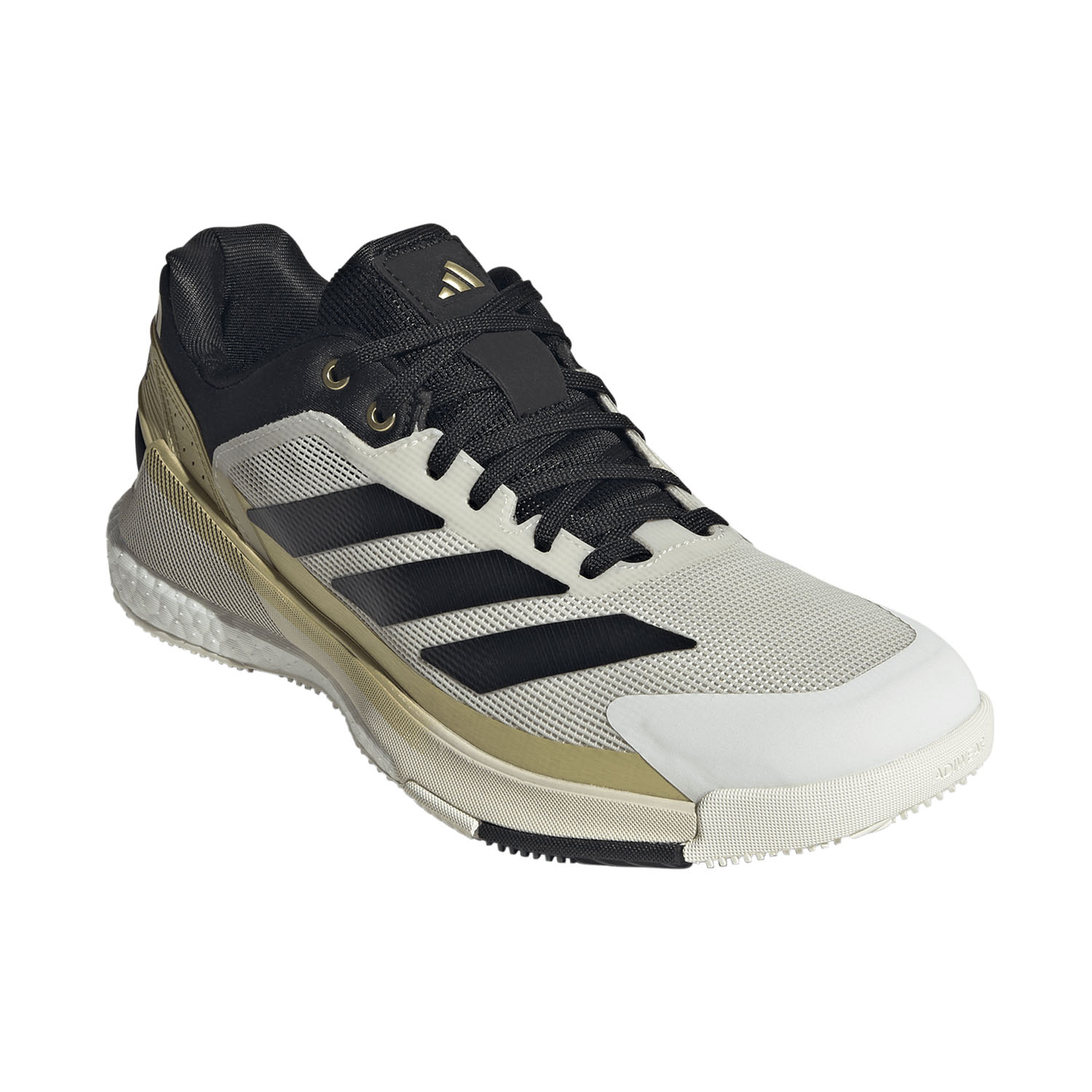 adidas Crazyquick Boost Padel - Off White/Core Black/Gold Metallic