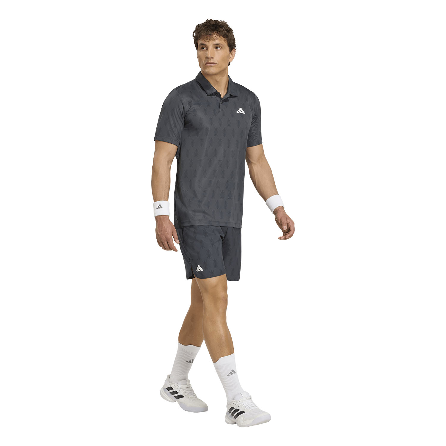 adidas Club Graphic Pro Polo - Carbon/Black