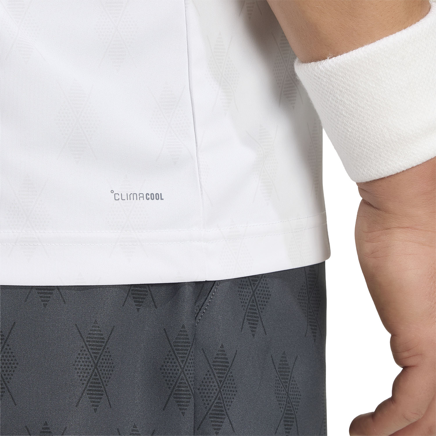 adidas Club Graphic Pro Polo - White/Dash Grey