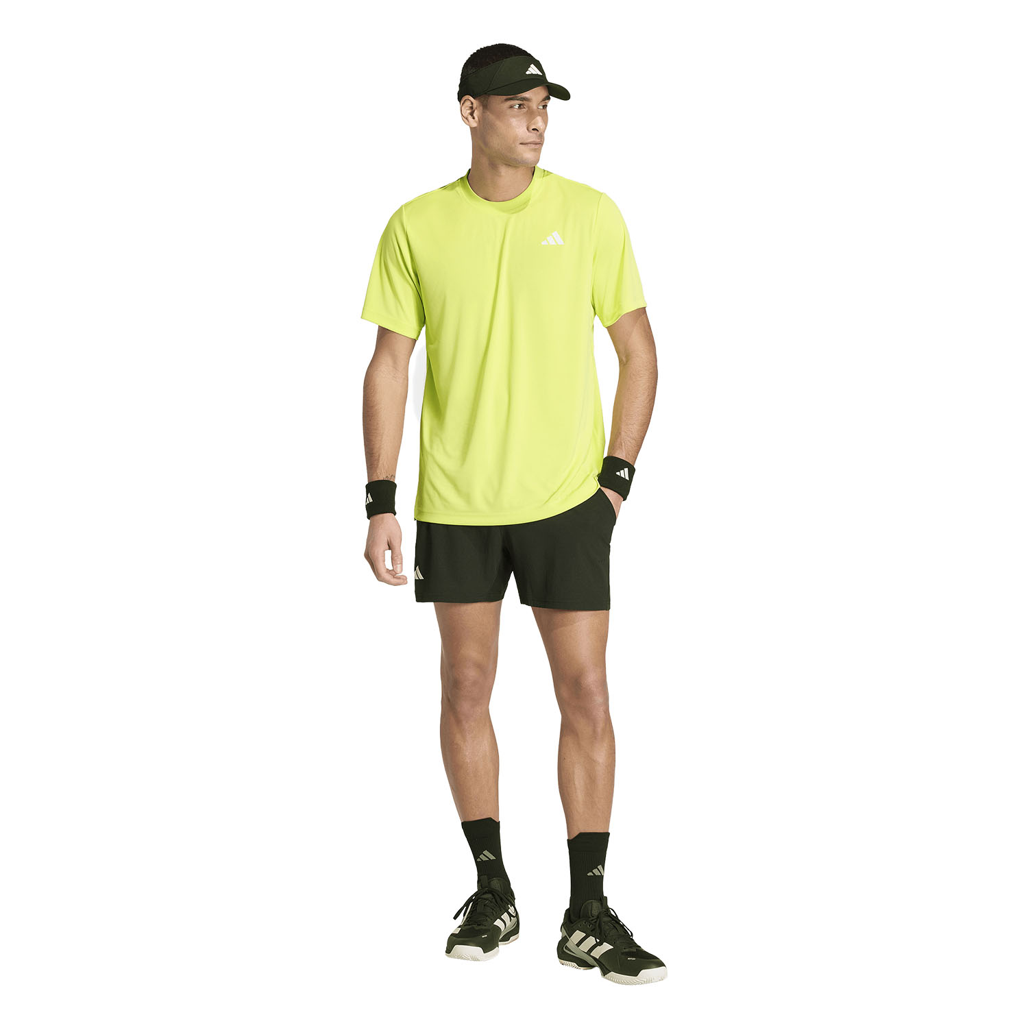 adidas Club CLIMACOOL Logo T-Shirt - Semi Frozen Lemon