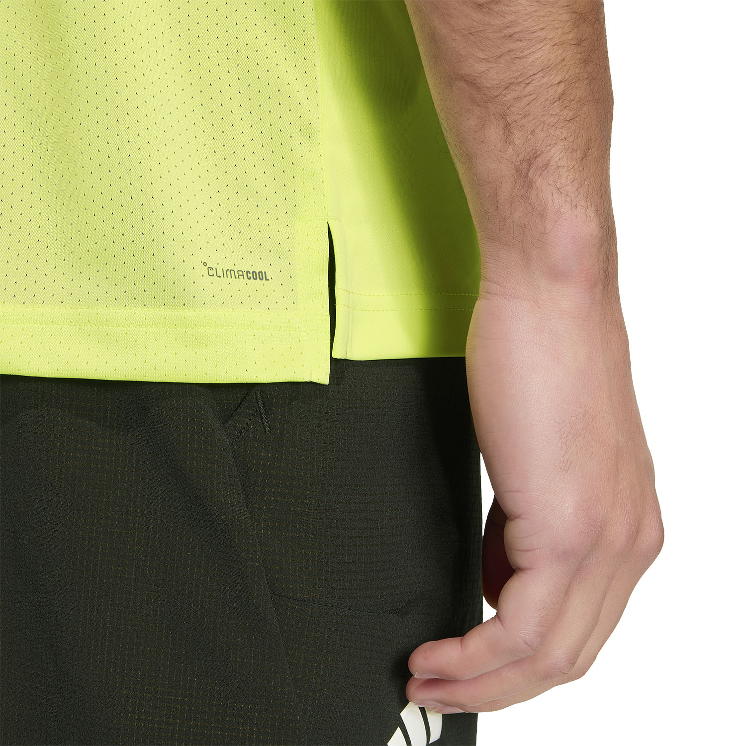 adidas Club CLIMACOOL Logo T-Shirt - Semi Frozen Lemon
