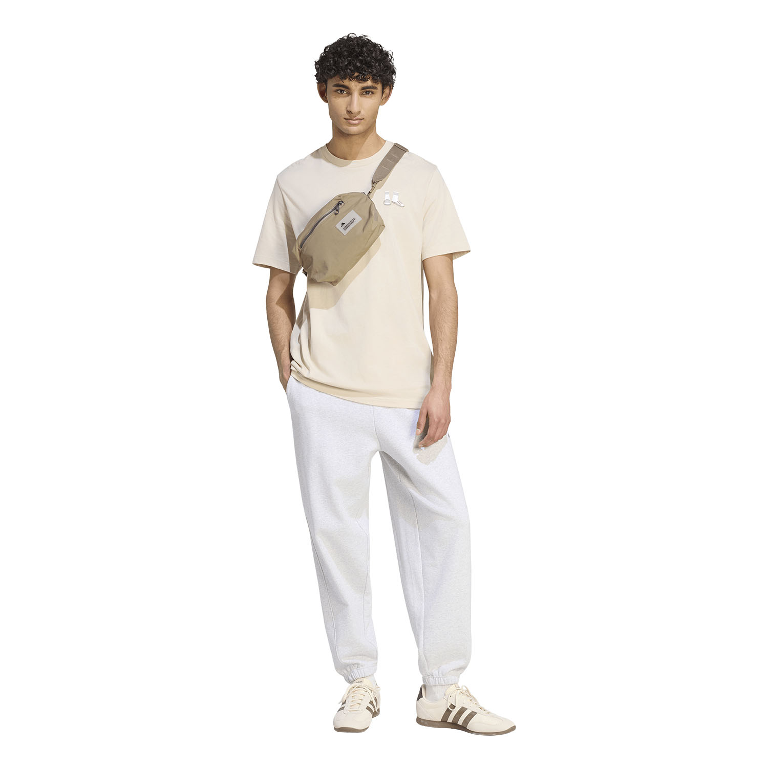 adidas Kit Small Logo Pantaloni - Light Grey Heather