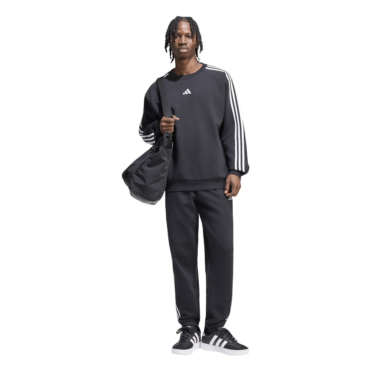 adidas Essentials 3 Stripes Pantaloni - Black/White