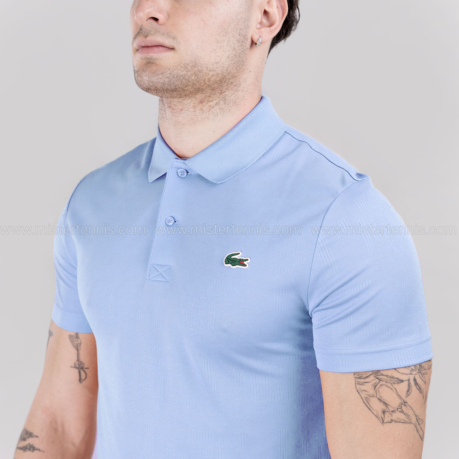 Lacoste X Daniil Medvedev Polo - Bleu Clair