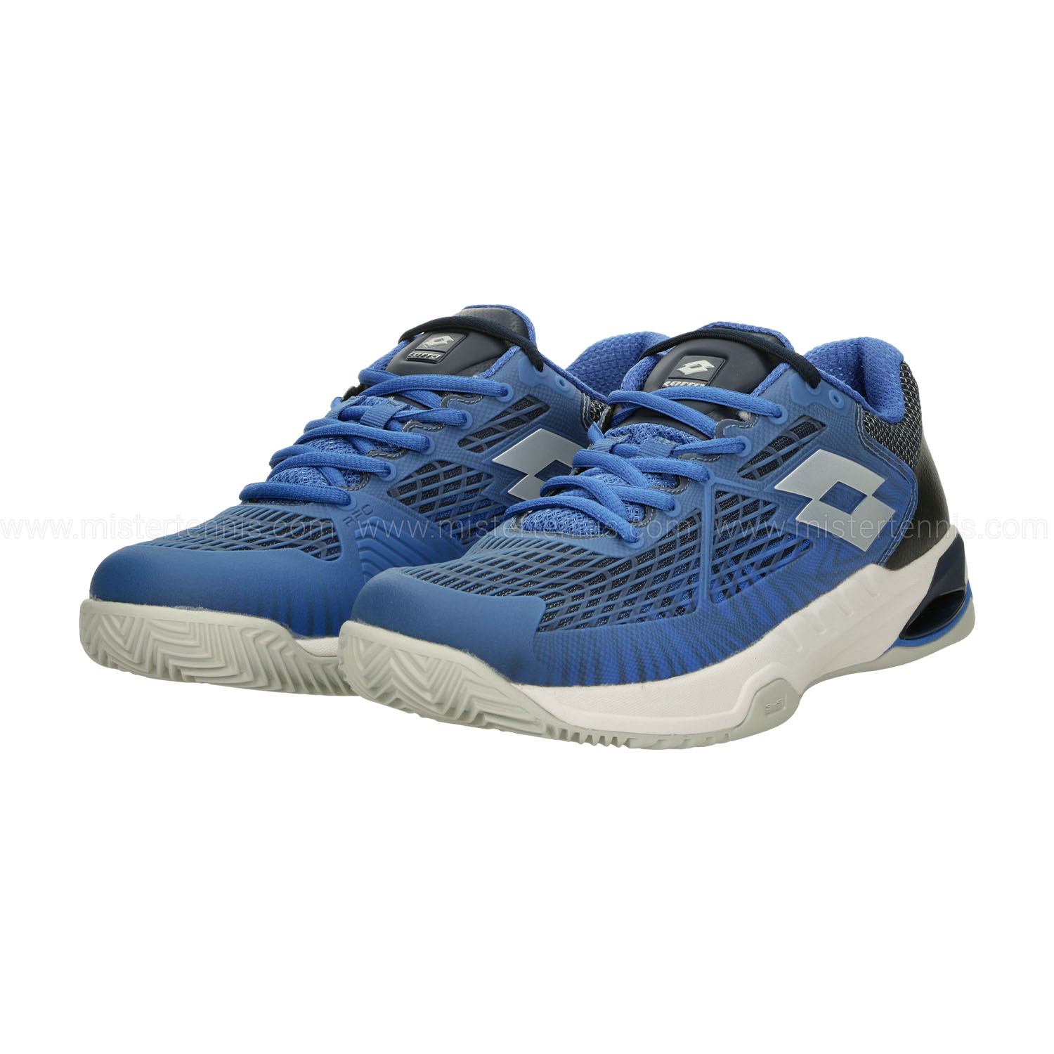 Lotto Mirage 100 II Clay - Imperial Blue/Silver Metal 2