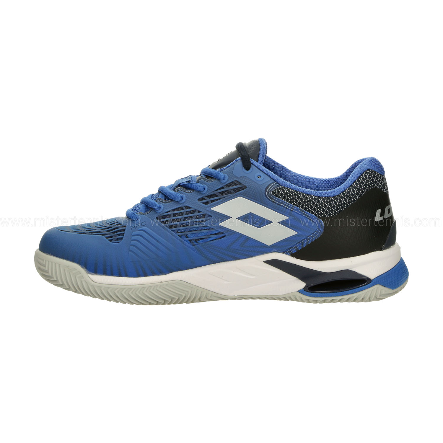 Lotto Mirage 100 II Clay - Imperial Blue/Silver Metal 2
