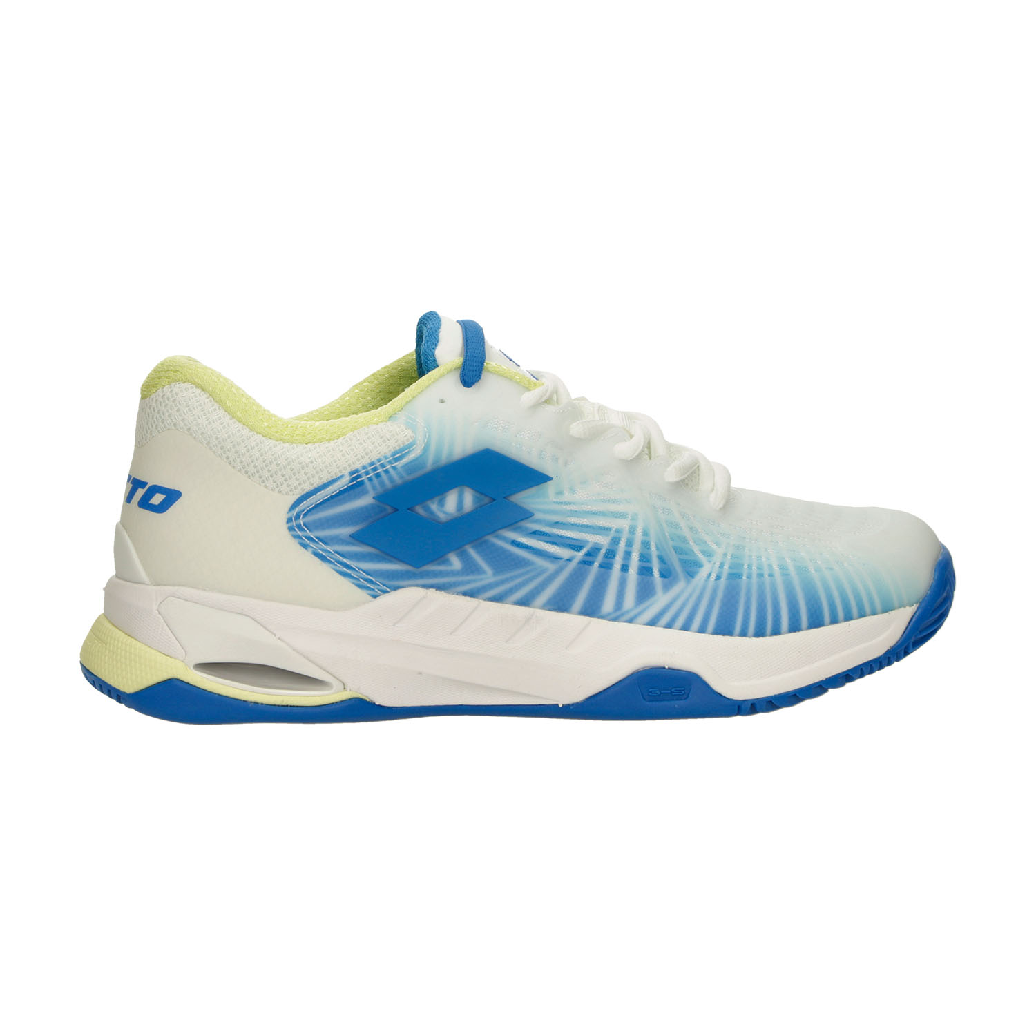 Lotto Mirage 100 II Clay - All White/Dodgers Blue
