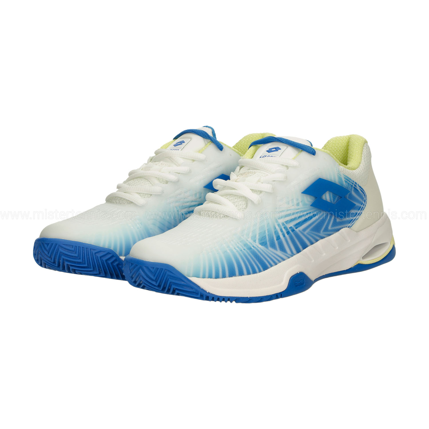 Lotto Mirage 100 II Clay - All White/Dodgers Blue