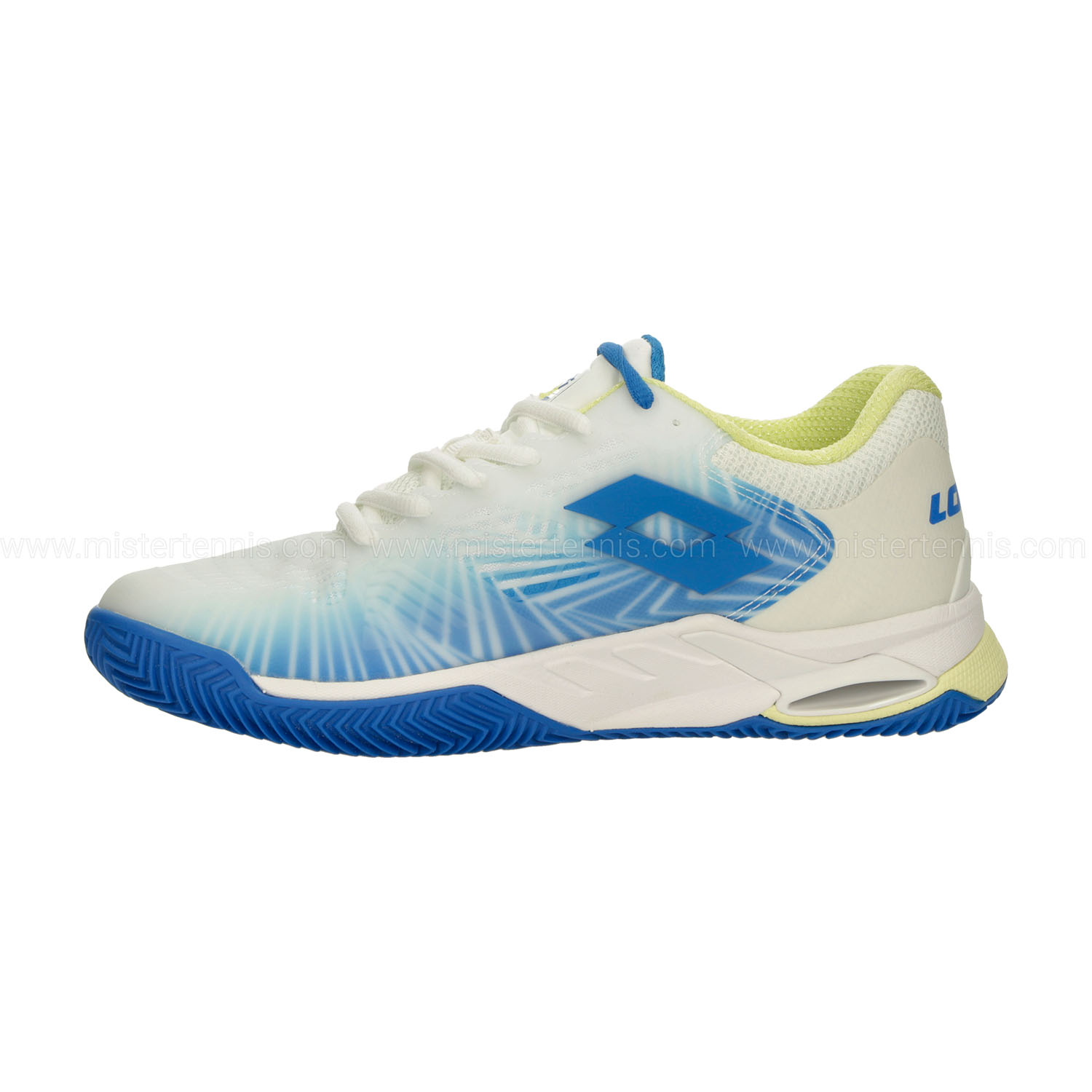 Lotto Mirage 100 II Clay - All White/Dodgers Blue