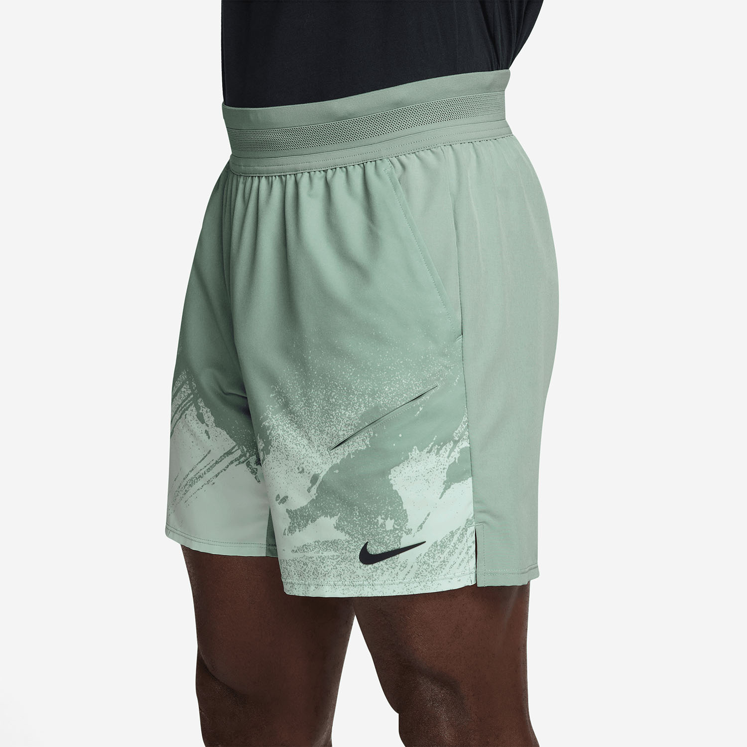 Nike Court Slam 6in Shorts - Steam/Barely Green/Black