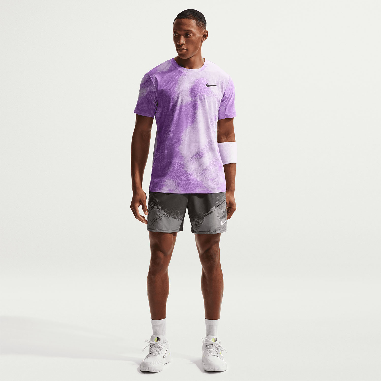 Nike Court Slam RG Maglietta - Violet Mist/Bright Violet/Black