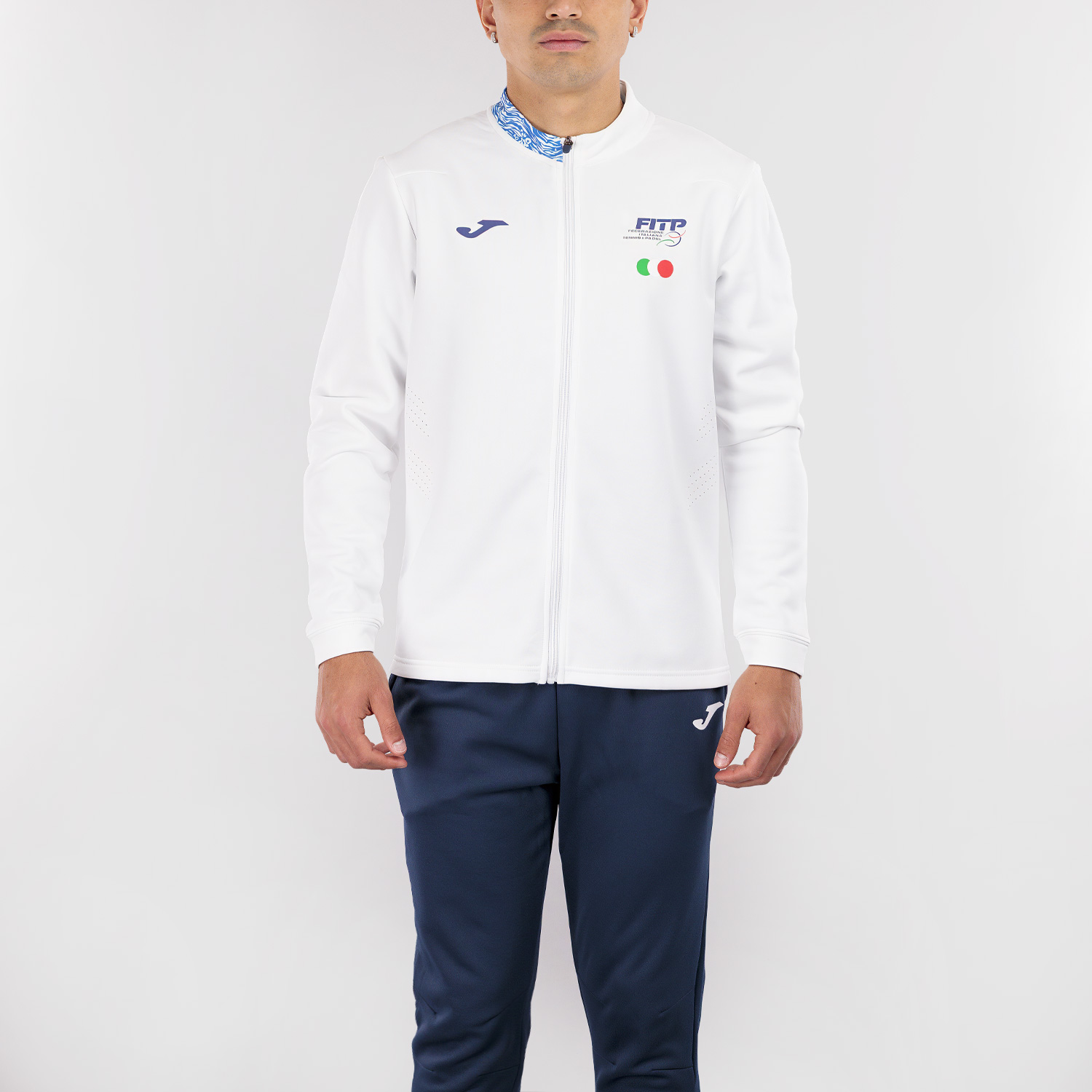 Joma FITP Pre Game Print Chándal - White/Royal/Navy