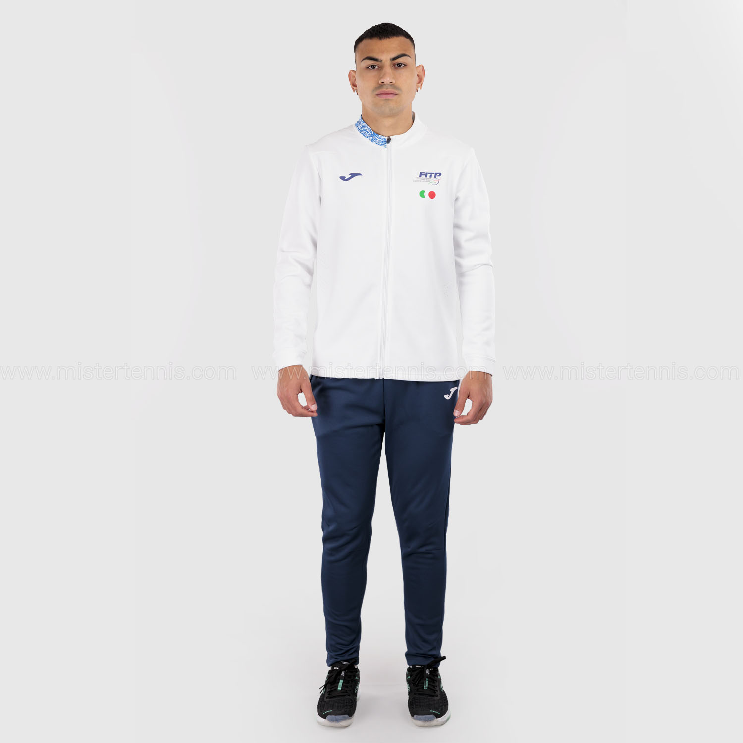 Joma FITP Pre Game Print Chándal - White/Royal/Navy