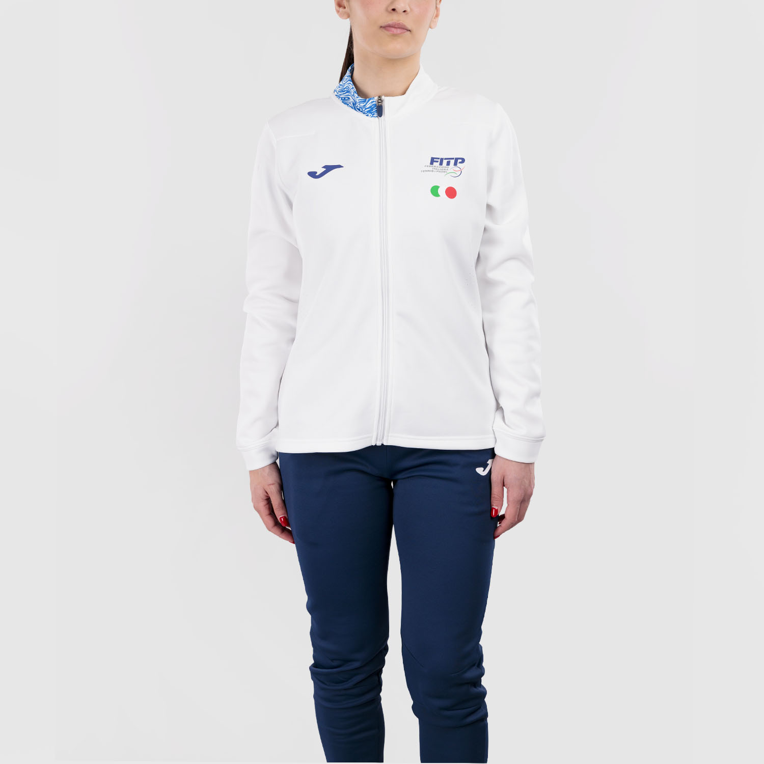 Joma FITP Pre Game Print Chándal - White/Royal/Navy
