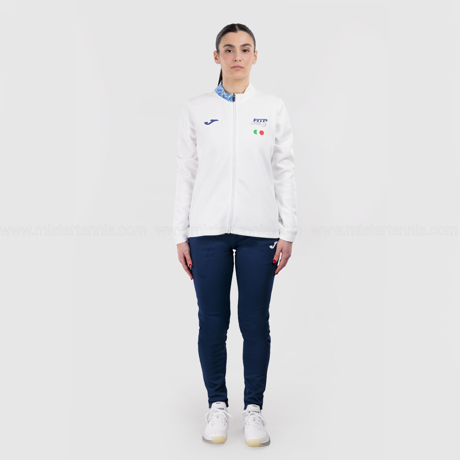 Joma FITP Pre Game Print Chándal - White/Royal/Navy