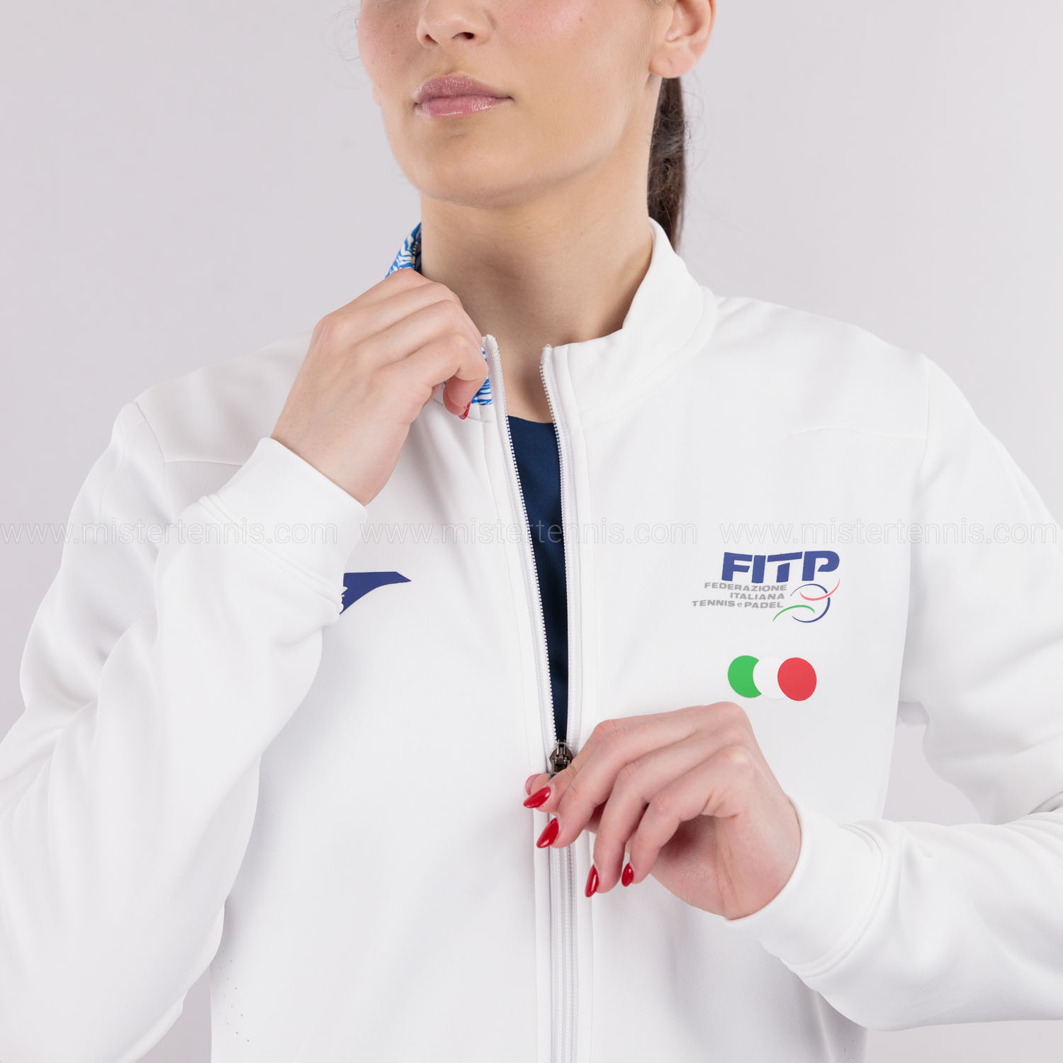 Joma FITP Pre Game Print Chándal - White/Royal/Navy