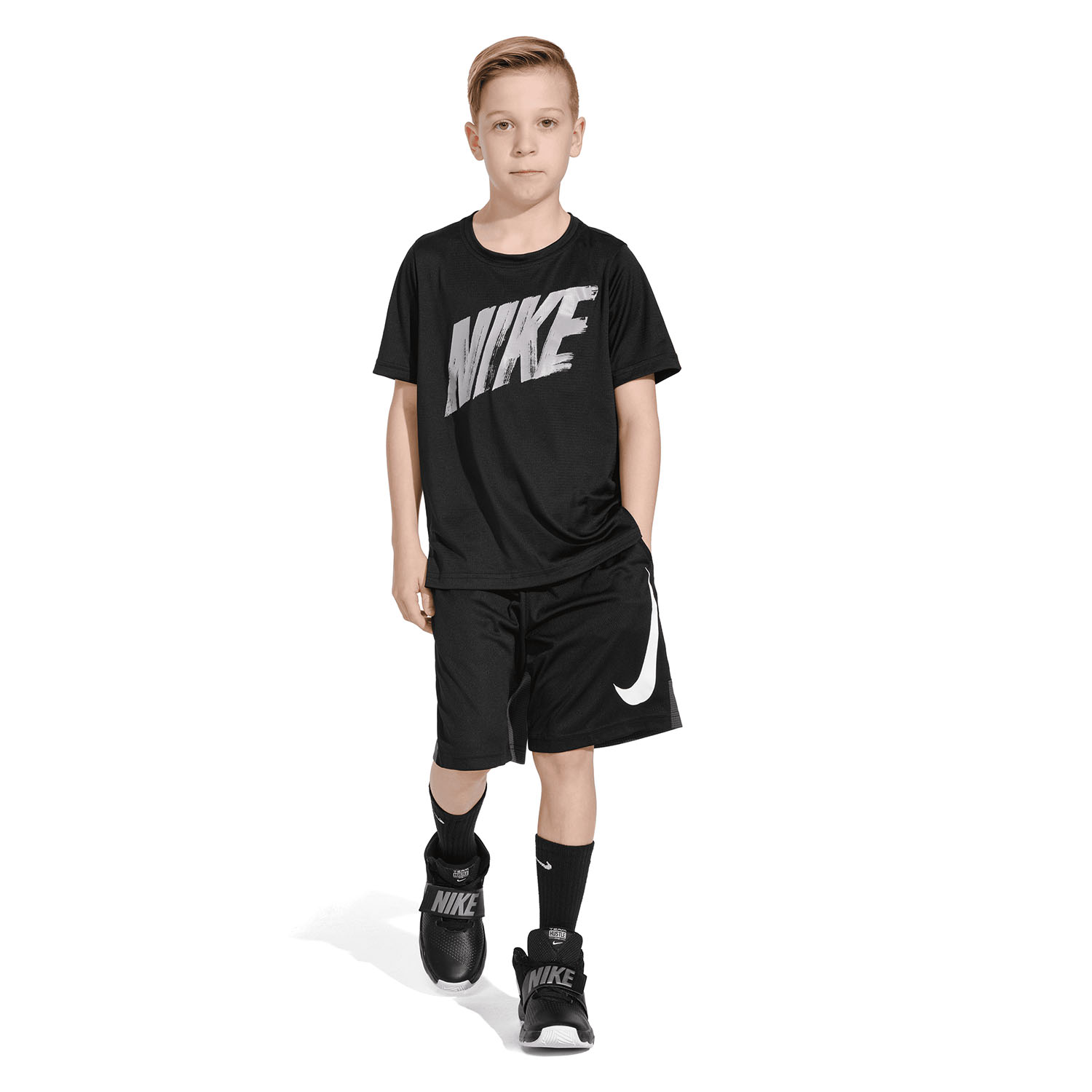 Nike Everyday Crew x 6 Calcetines Niños - Black/White