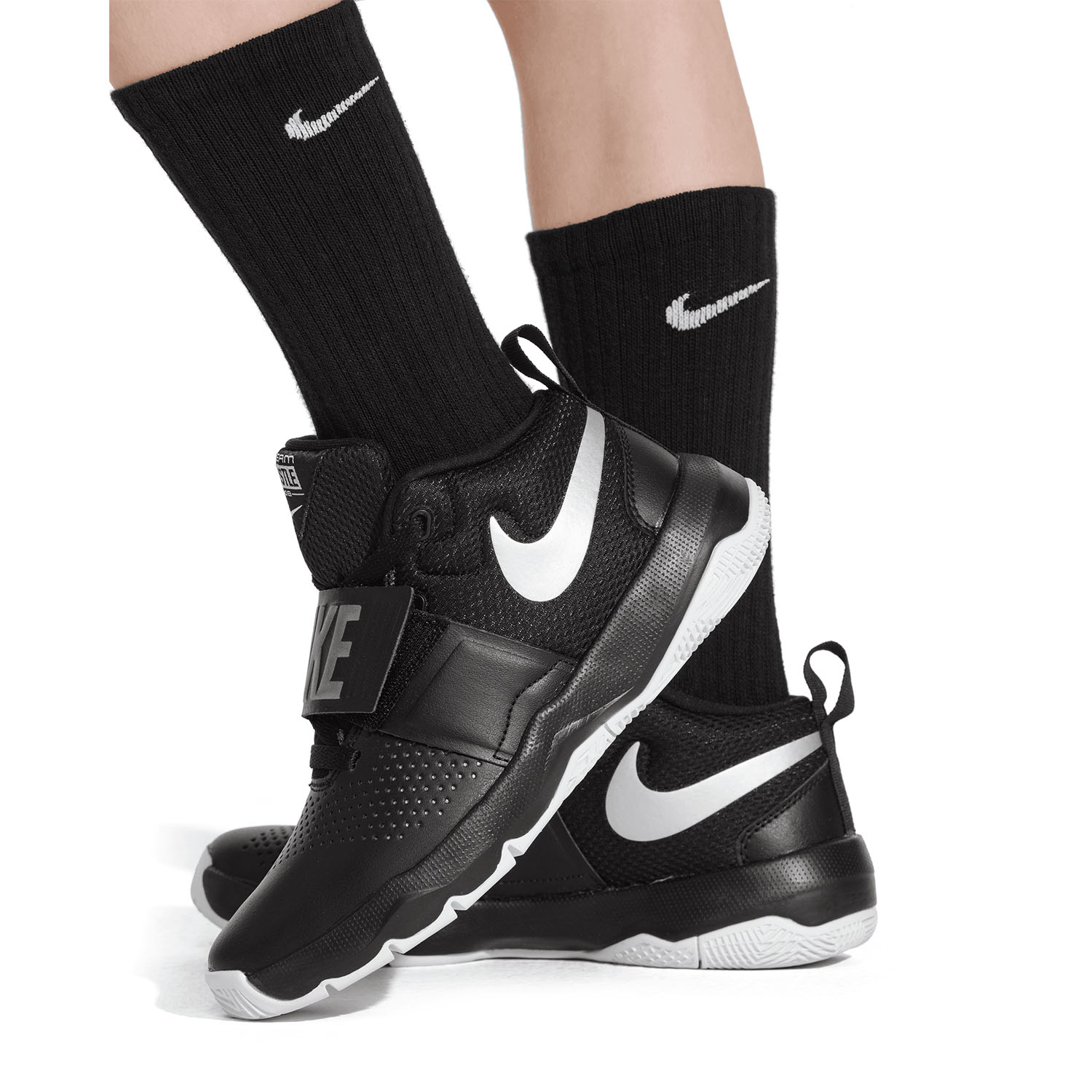 Nike Everyday Crew x 6 Calcetines Niños - Black/White