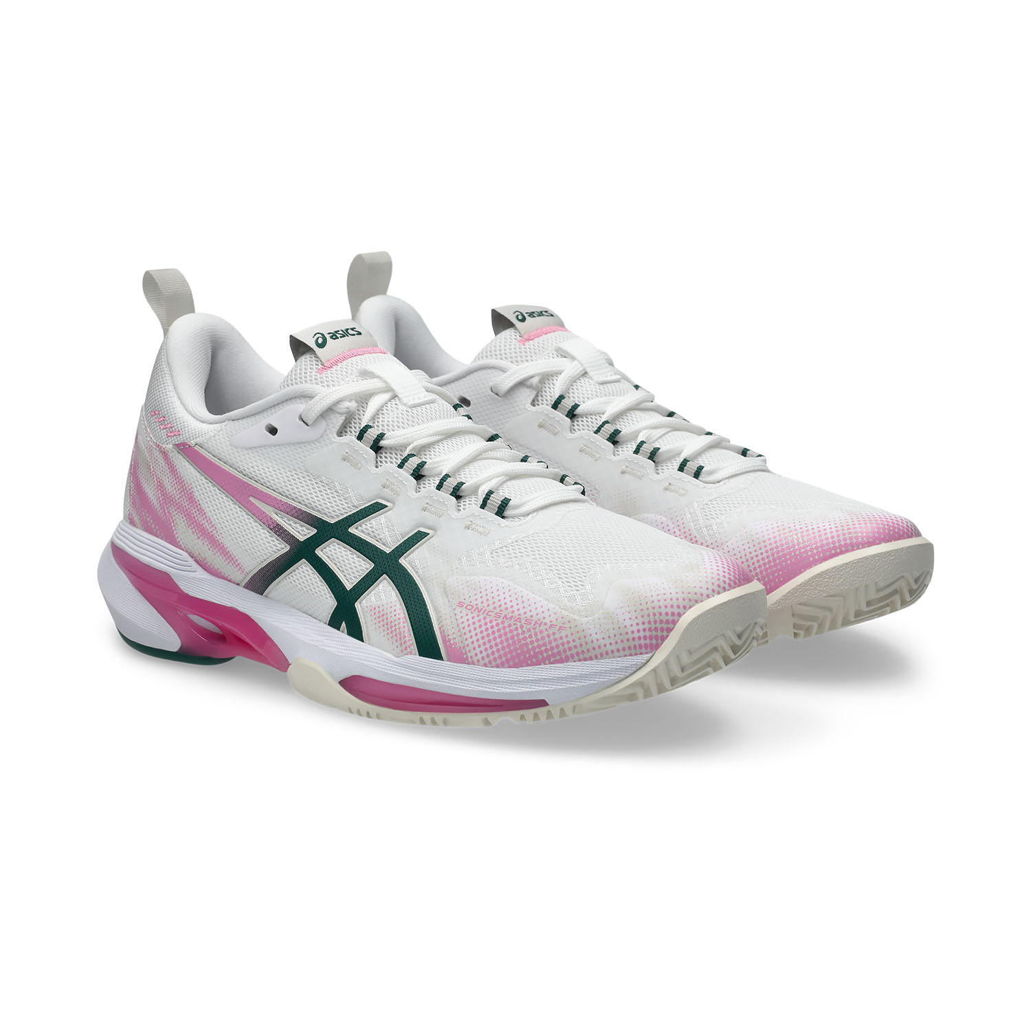 ASICS SONICSMASH FF - White/Jewel Green