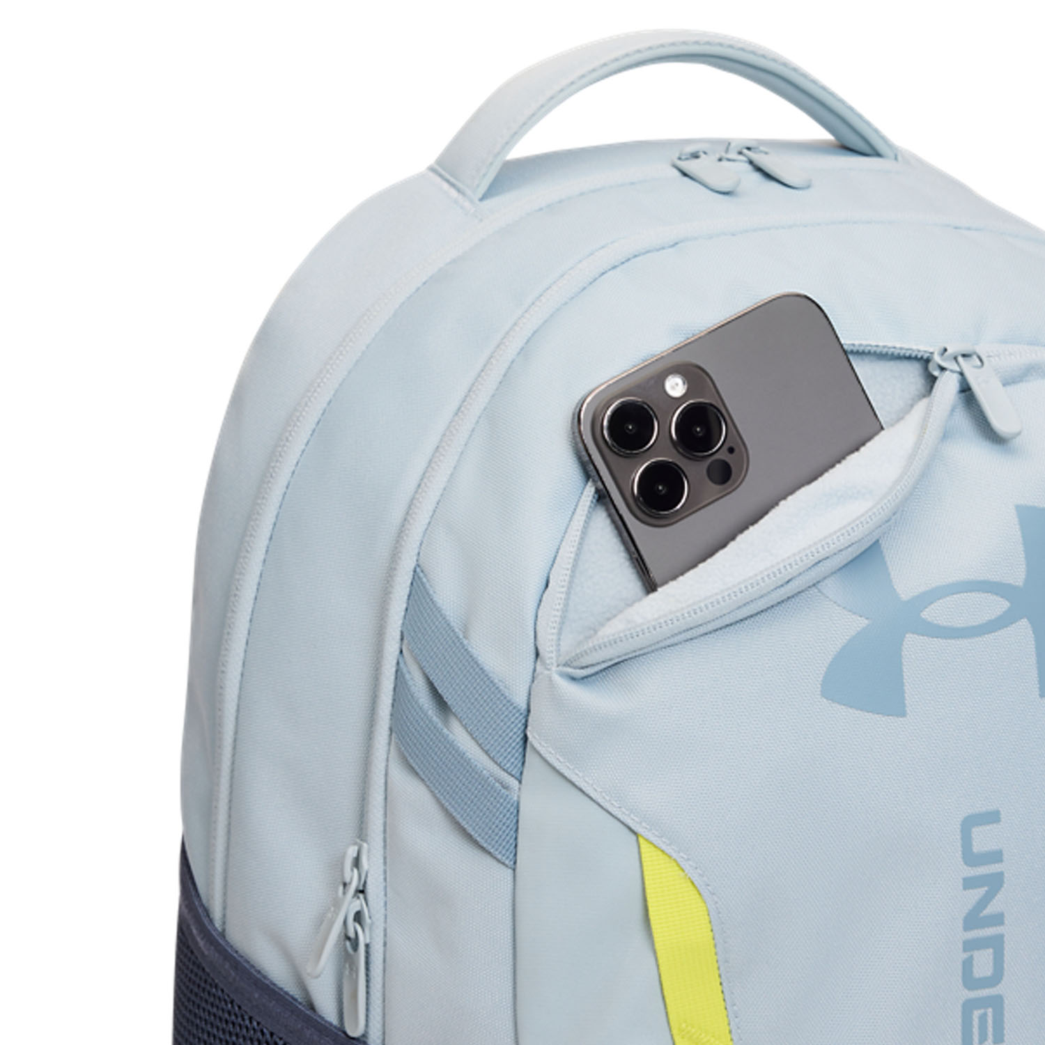 Under Armour Hustle 6.0 Mochila - Blue Fog/Downpour Gray/Blue Wind
