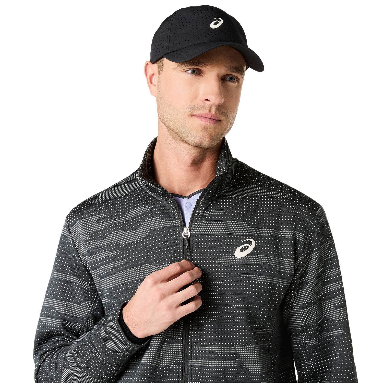 ASICS Match NY Jacket - Graphite Grey/Night Energy