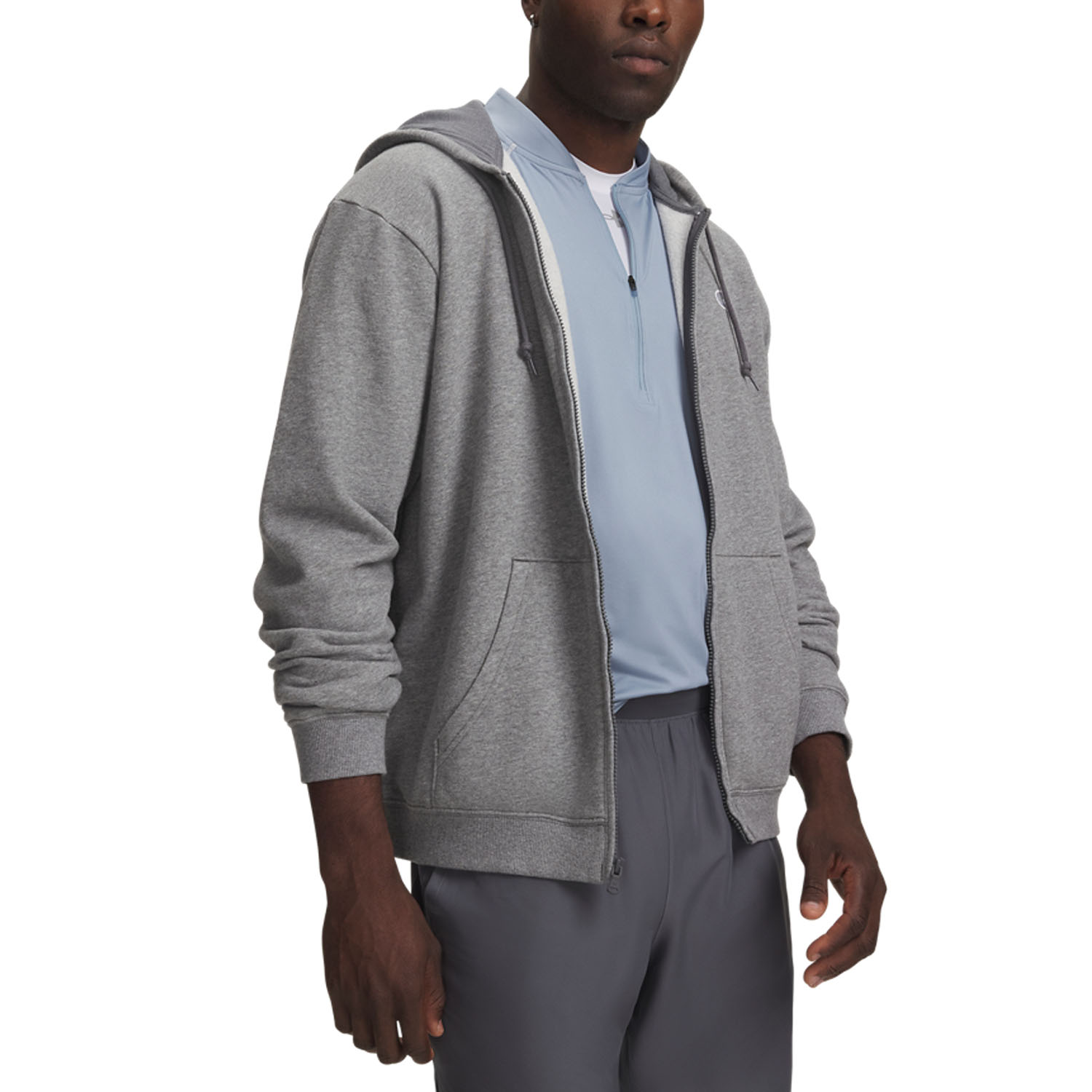 Under Armour Rival Fleece Sudadera - Castlerock Light Heather/Black