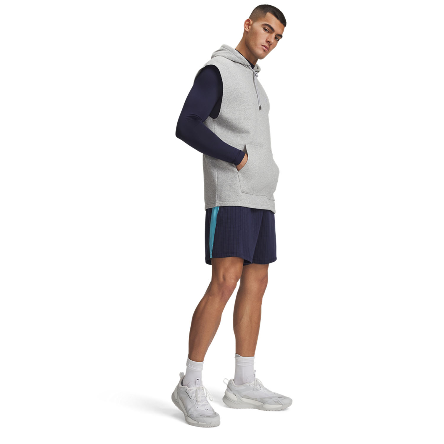Under Armour Tech Vent Jacquard 7in Shorts - Midnight Navy/Fresco Blue