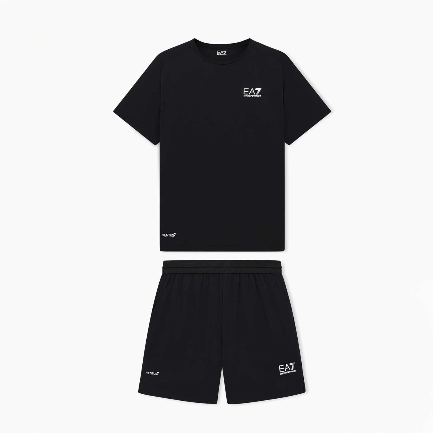 EA7 VENTUS7 Set Maglietta e Pantaloncini - Black