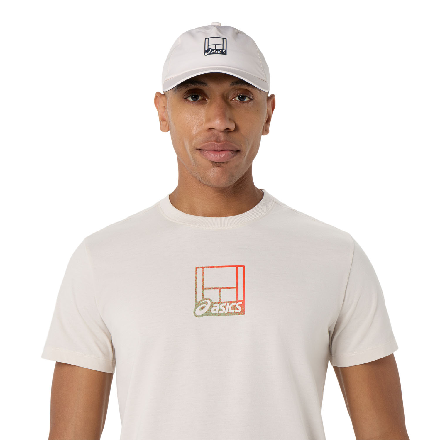 ASICS Court Core Graphic T-Shirt - Soft Oat