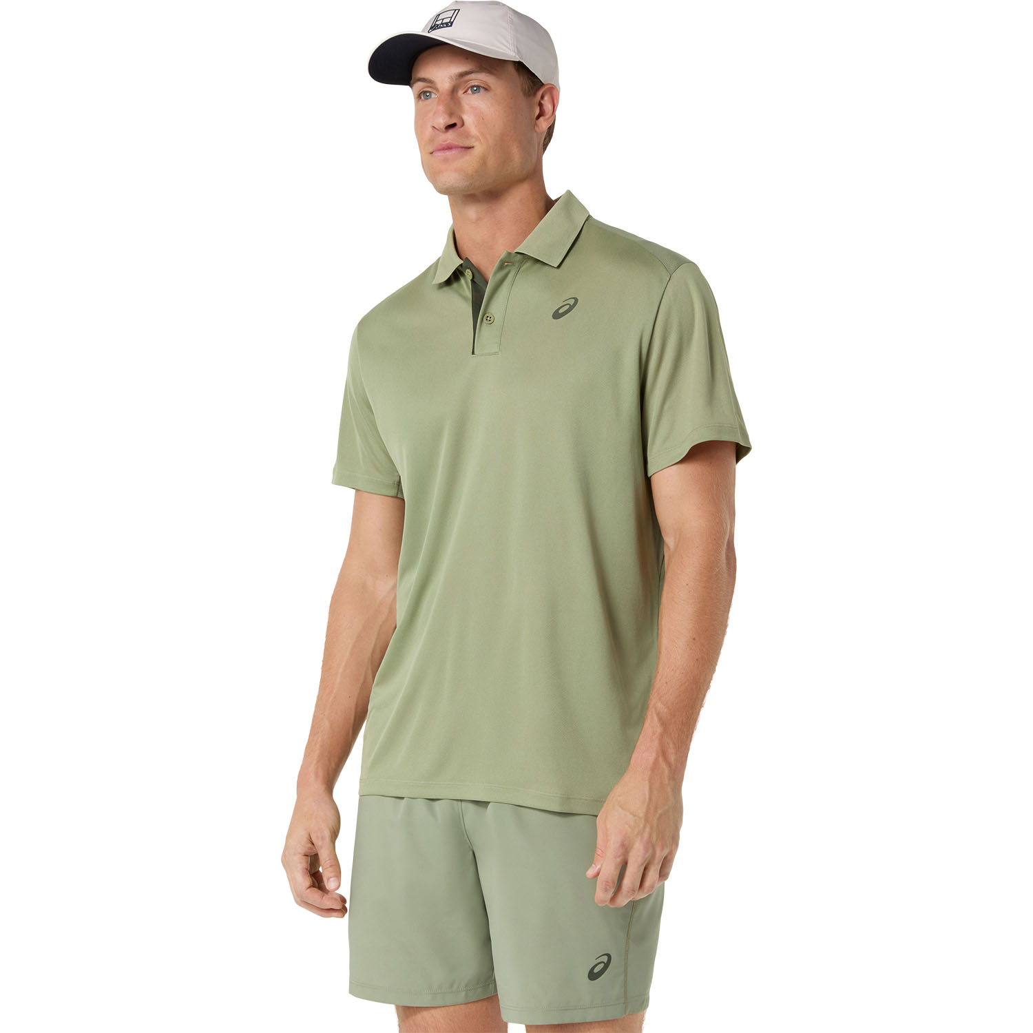 ASICS Court Logo Polo - Khaki Green
