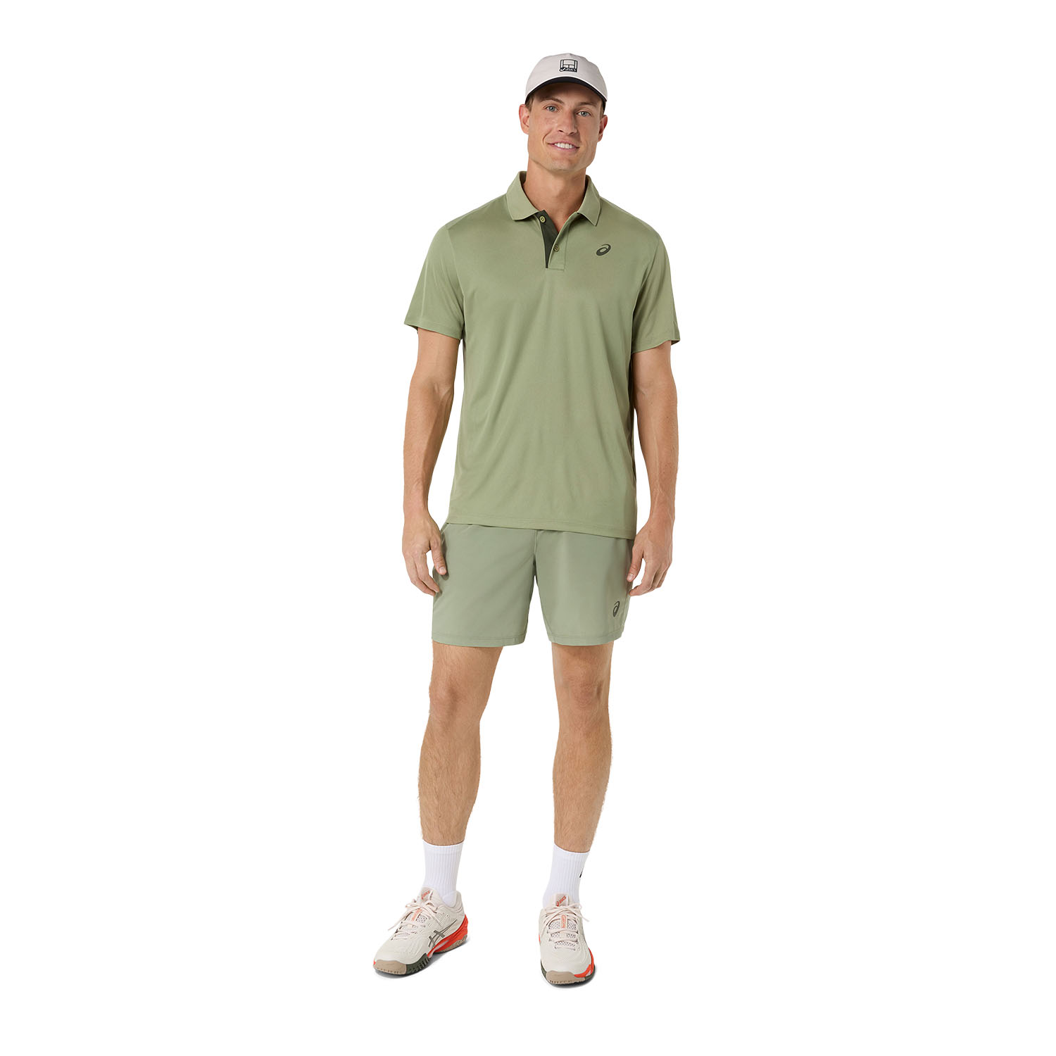 ASICS Court Logo Polo - Khaki Green