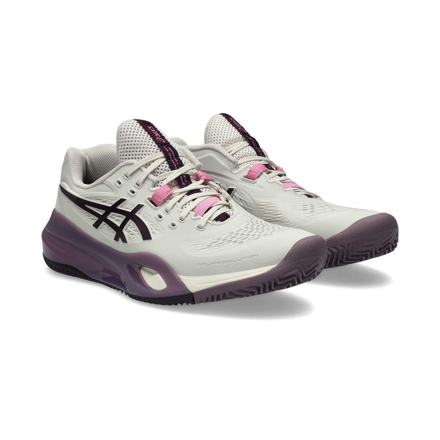 ASICS Gel Resolution X Clay - Soft Oat/Dark Aubergine