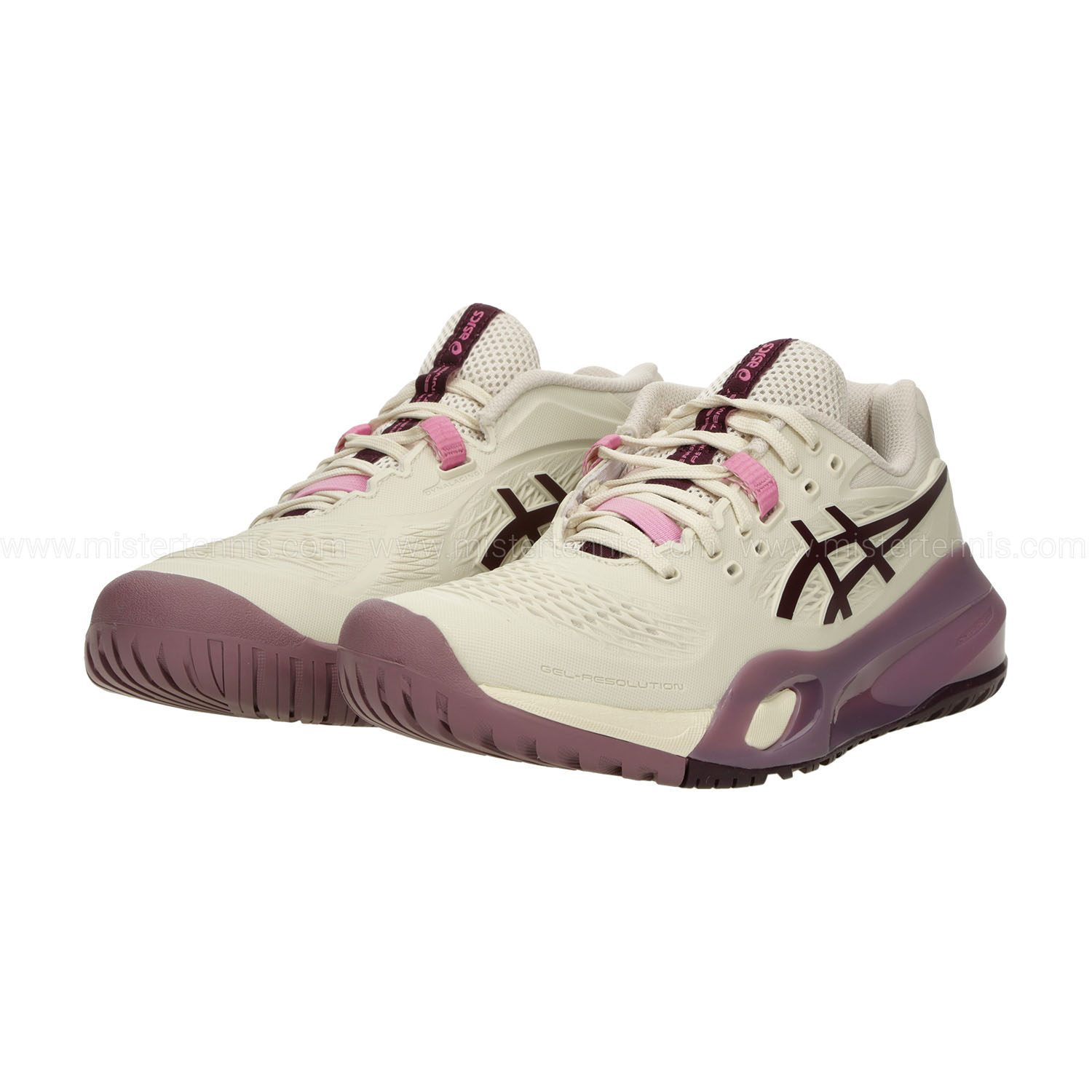 ASICS Gel Resolution X - Soft Oat/Dark Aubergine