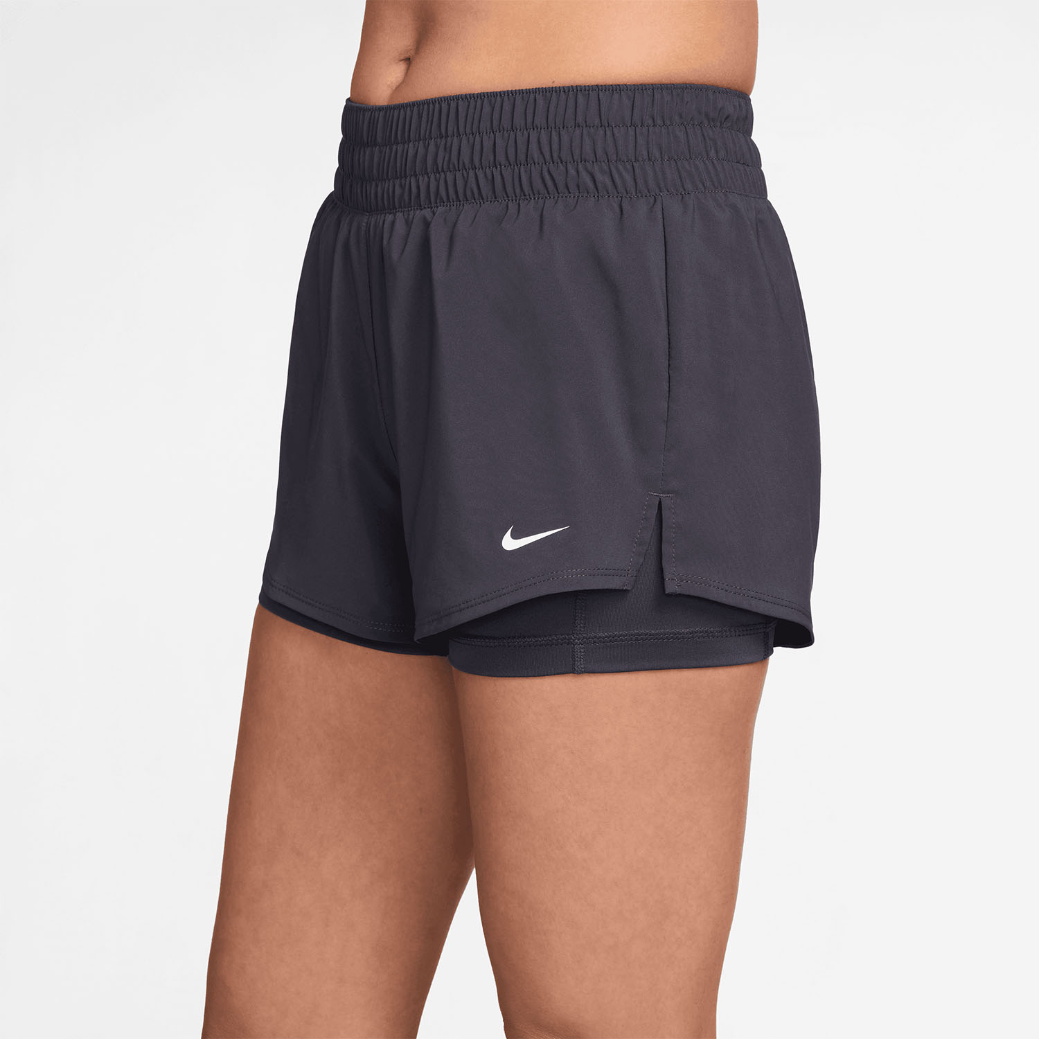 Nike One 2 in 1 3in Pantaloncini - Gridiron/White