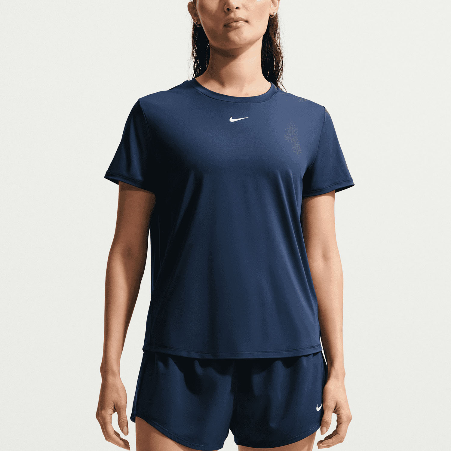 Nike One Classic T-Shirt - Midnight Navy/White