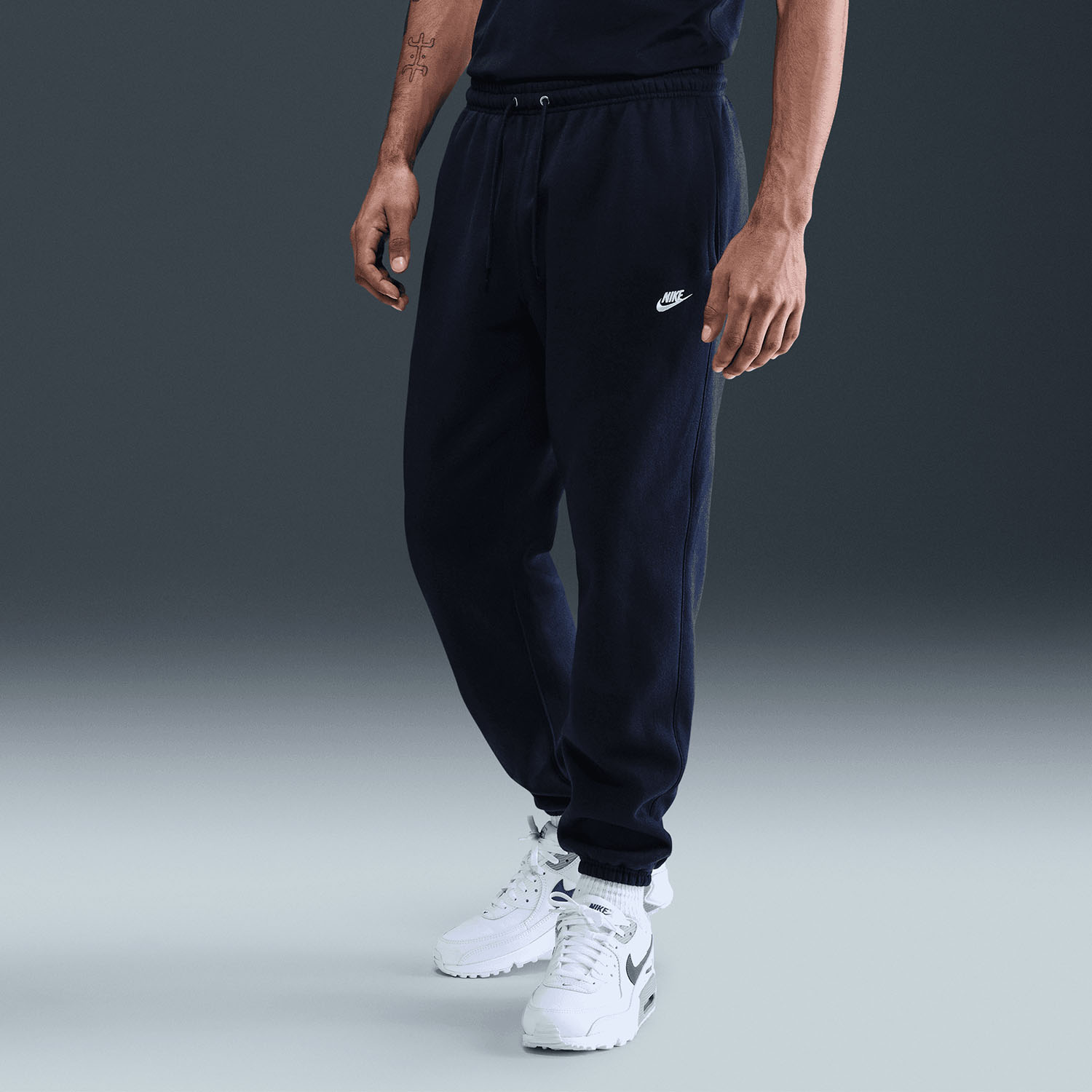 Nike Club Fleece Pantaloni - Obsidian/White