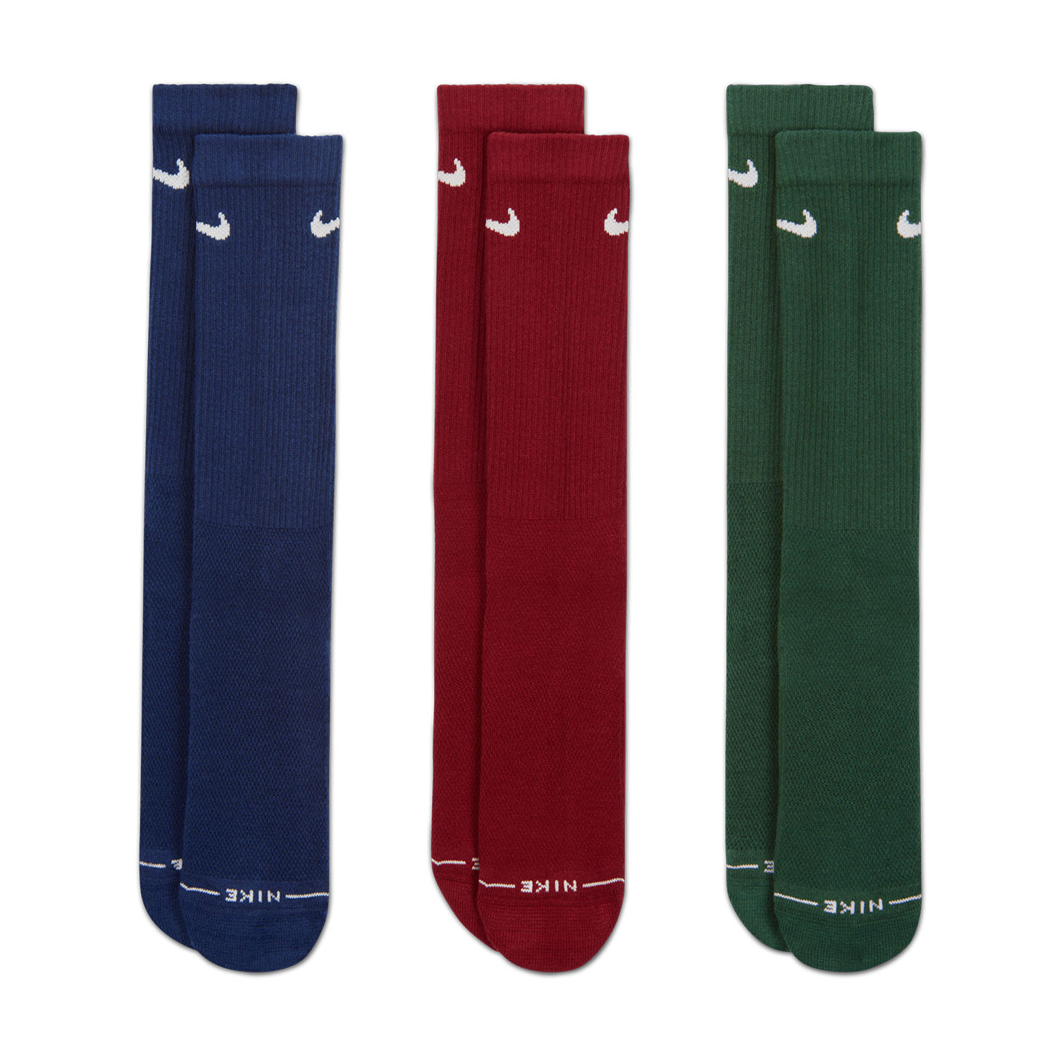 Nike Everyday Elevated x 3 Calcetines - Blue/Red/Green