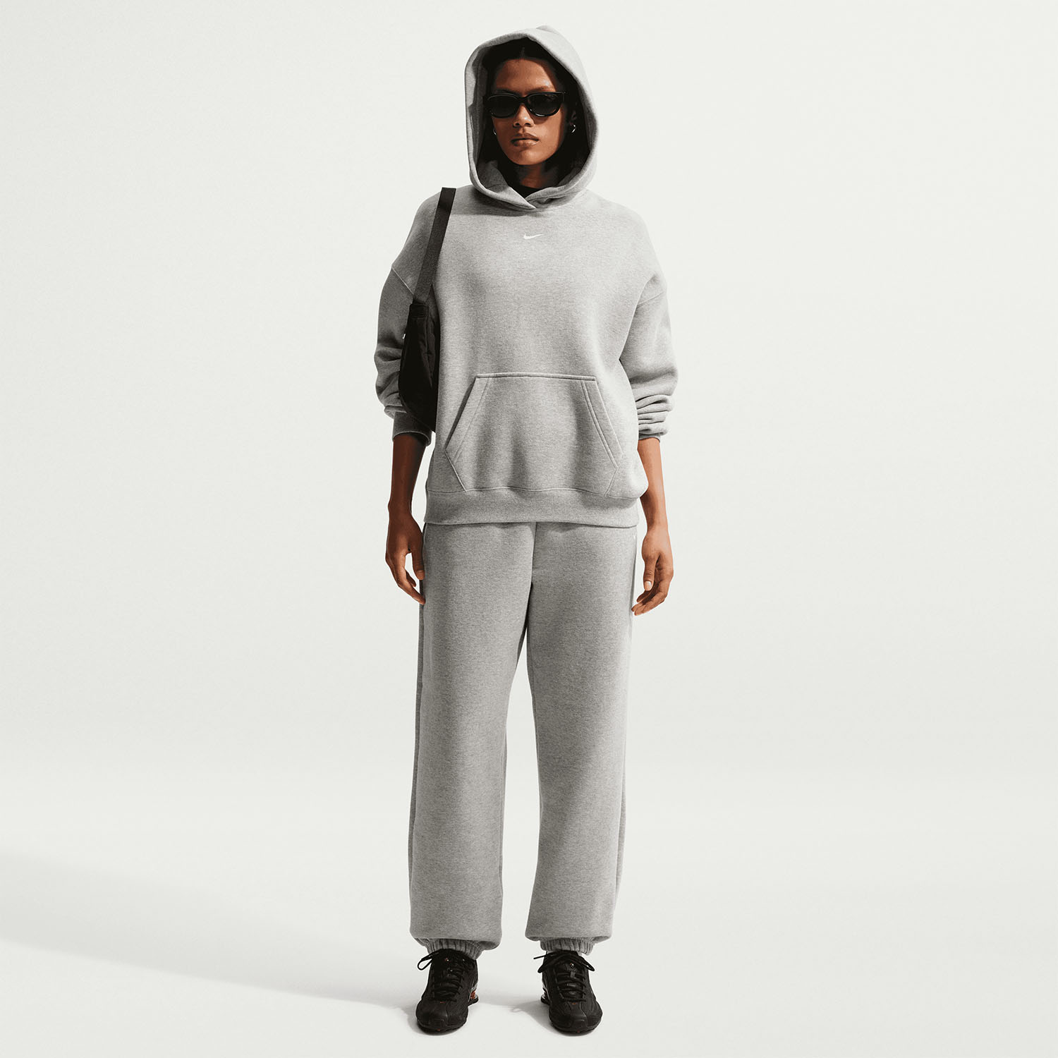 Nike Studio Fleece Pants - Dark Grey Heather/Sail