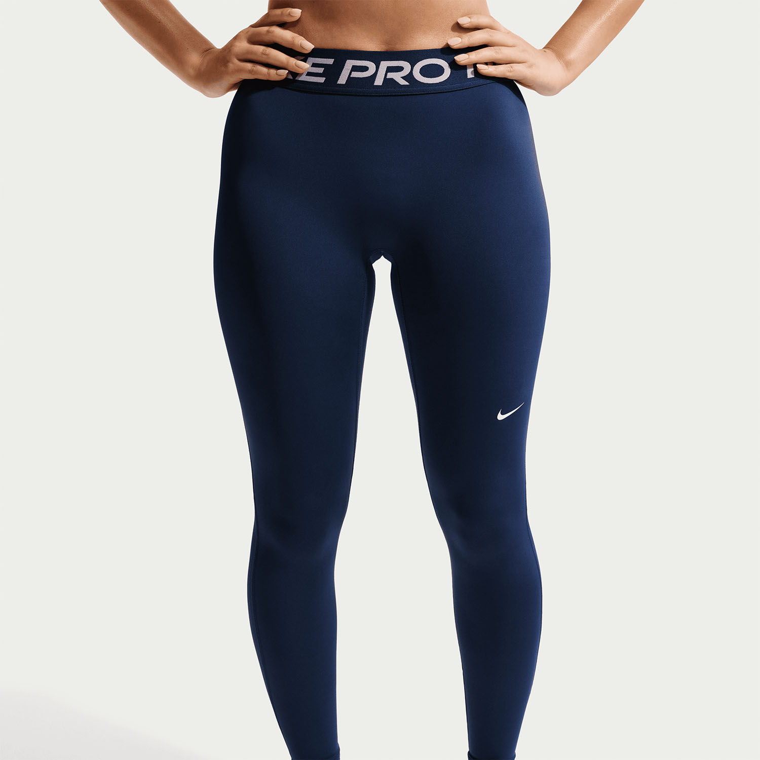 Nike Pro Tights - Midnight Navy/White