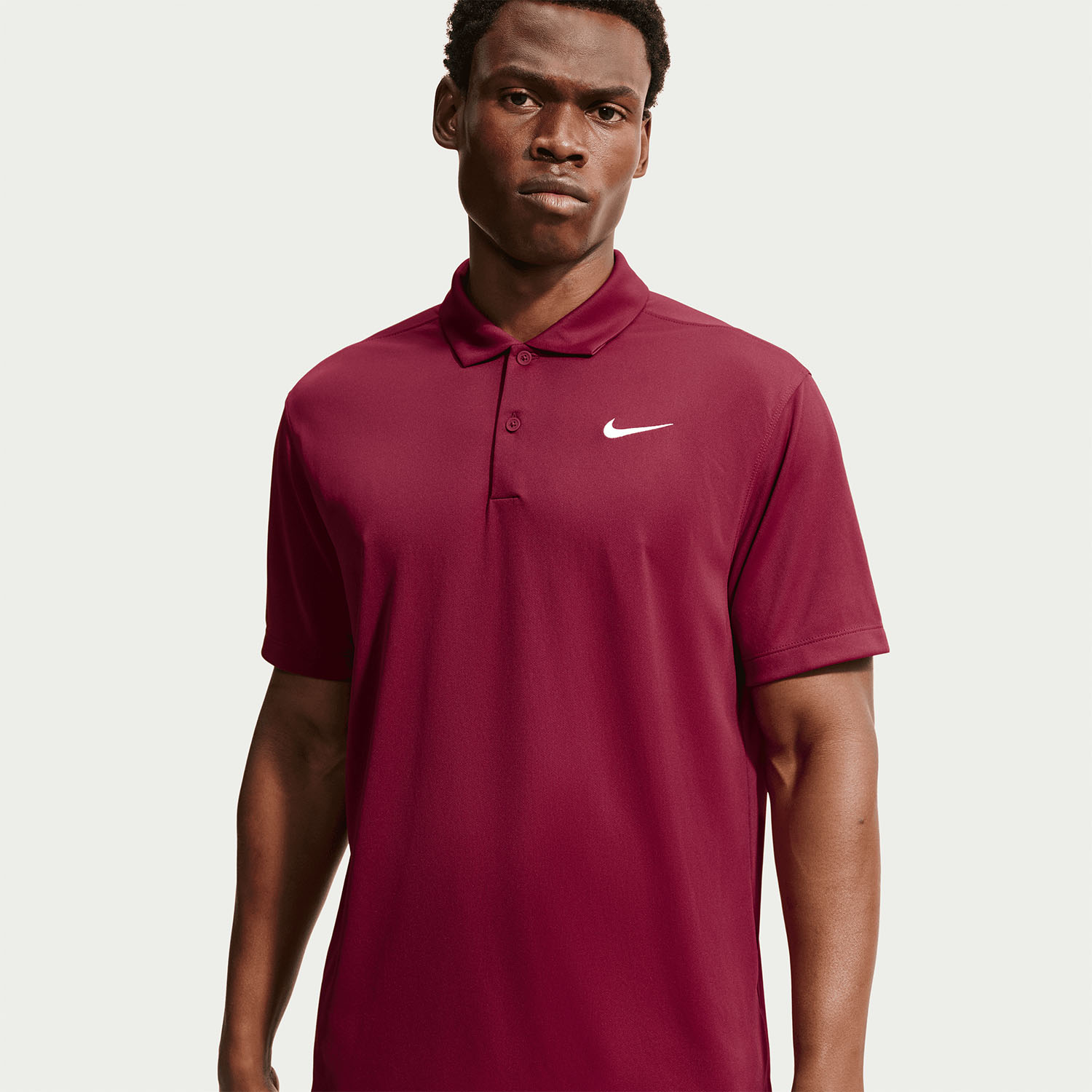 Nike Dri-FIT Solid Logo Polo - Team Red/Black
