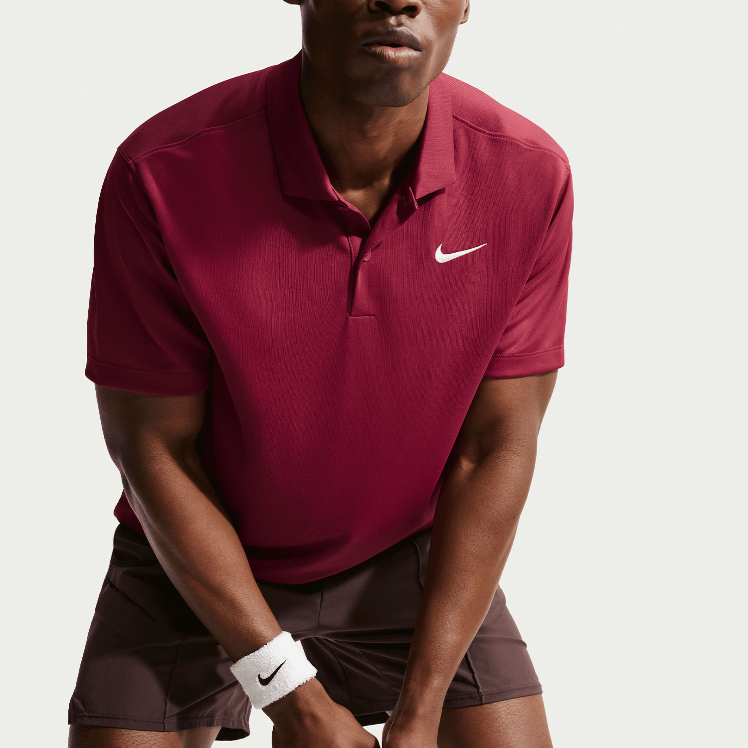 Nike Dri-FIT Solid Logo Polo - Team Red/Black