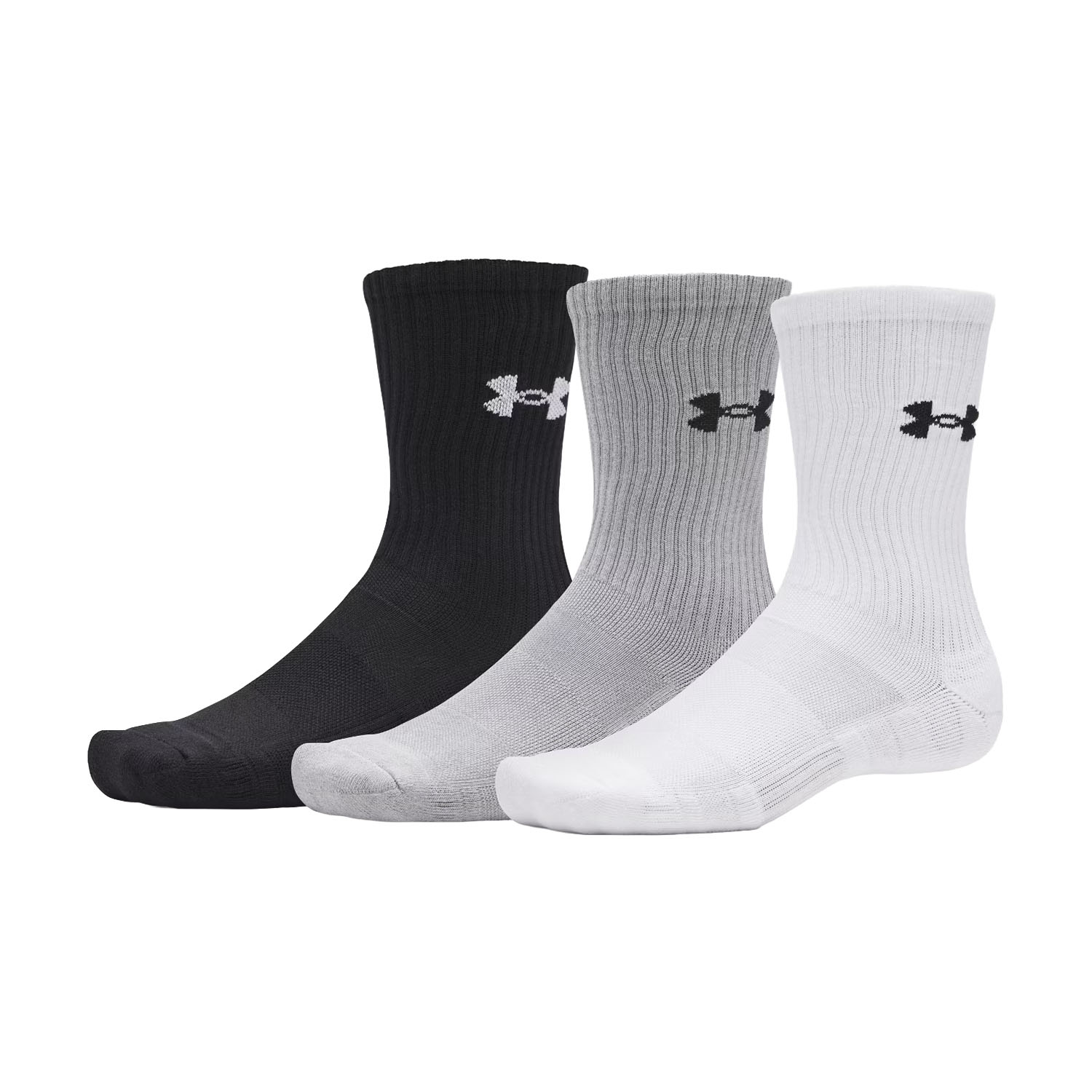 Under Armour Performance Crew x 3 Calze - White/Steel