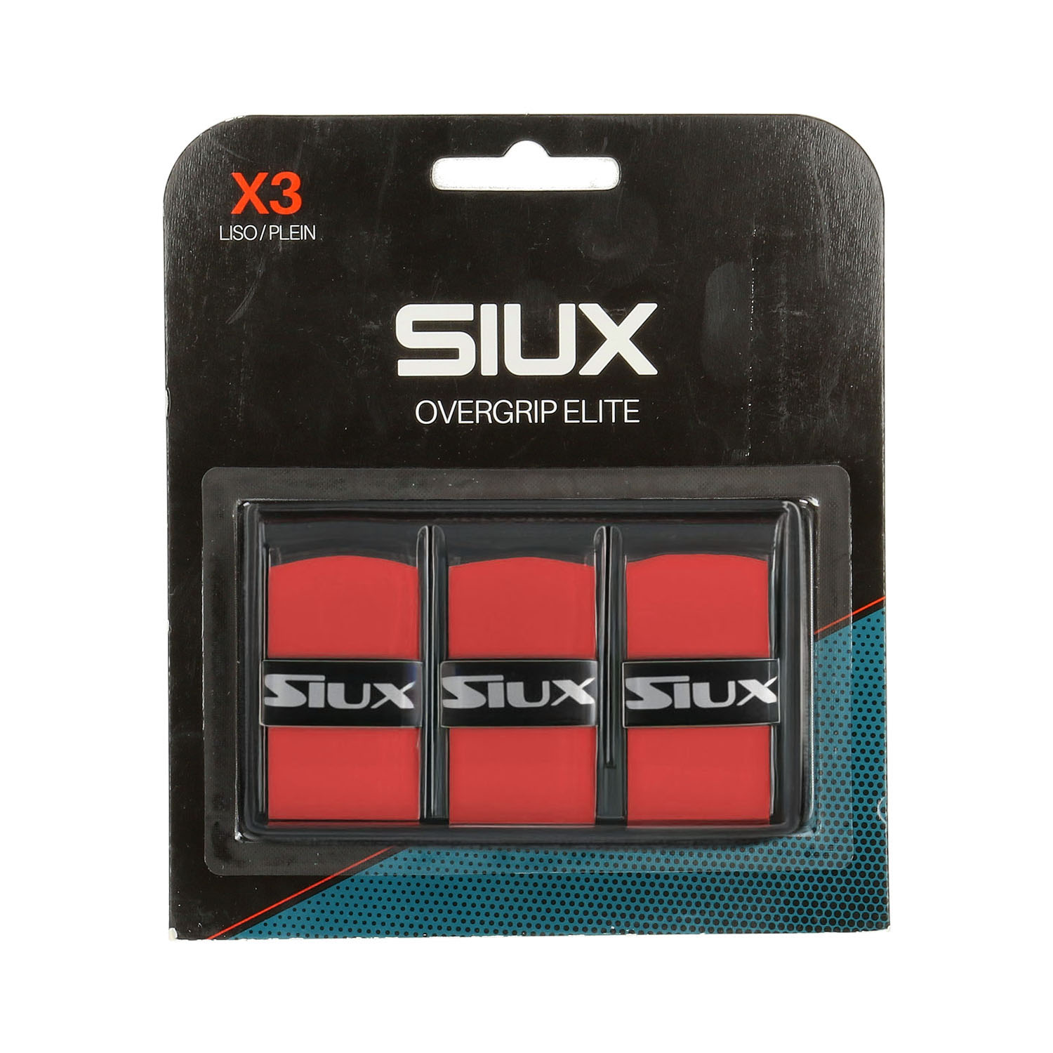 Siux Elite x 3 Overgrip - Red