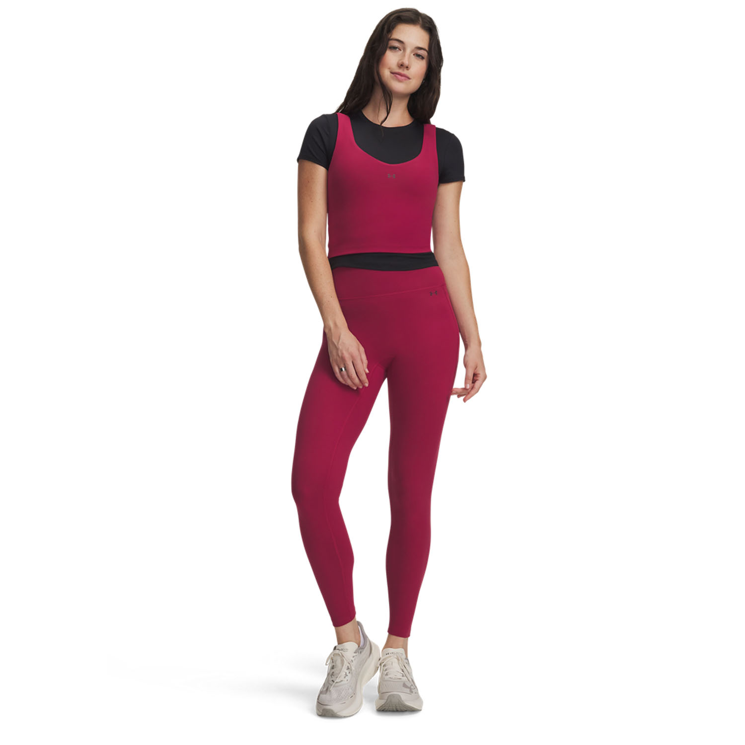 Under Armour Motion 7/8 Tights - Claret/Ox Blood