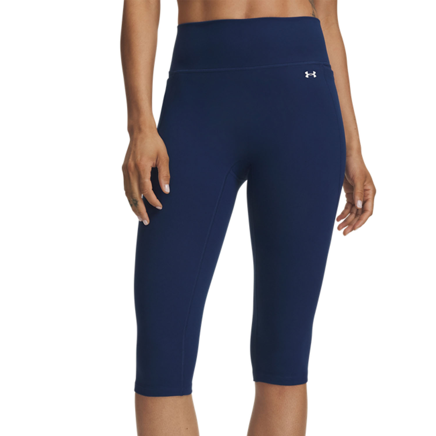 Under Armour Motion Capri Tights - Blackout Navy/Aegean Blue