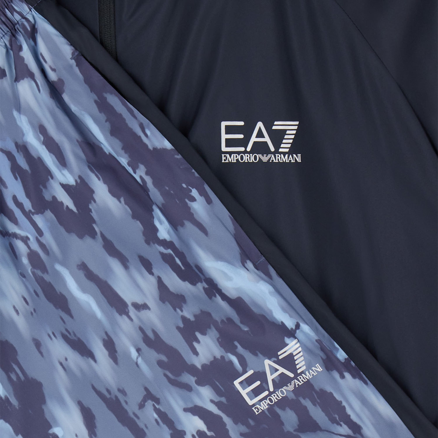 EA7 VENTUS7 Graphic Tracksuit - Dark Navy/Fancy Camou Blue